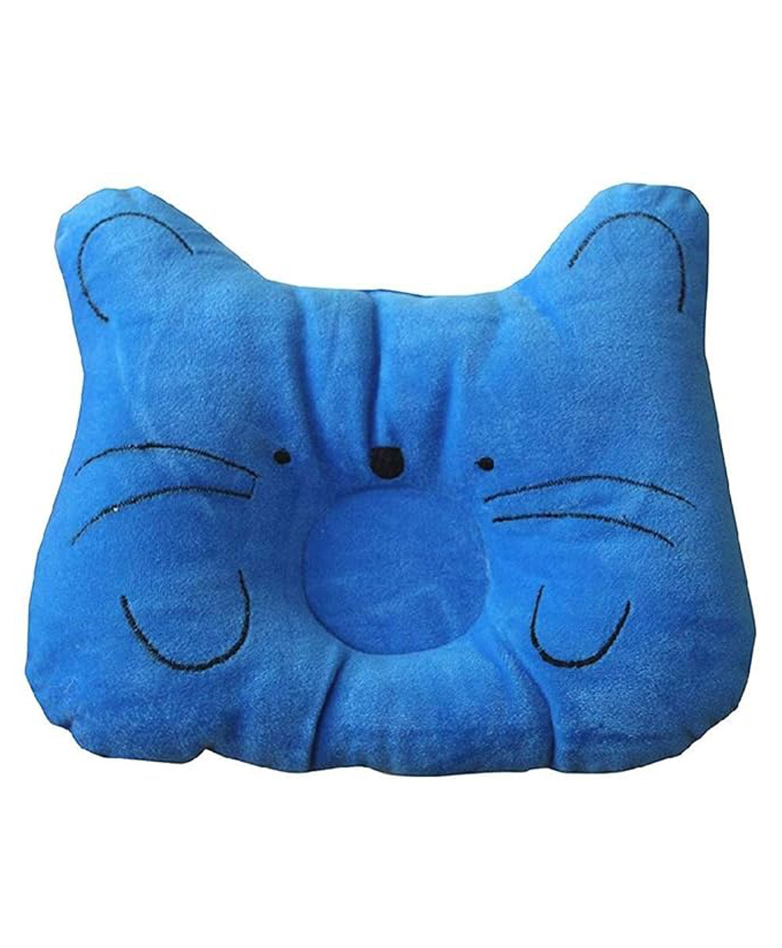 Domenico Baby Soft Neck Support Pillow for Head Shaping Shape Supporter Cat Face Pillow - Blue-picture-14