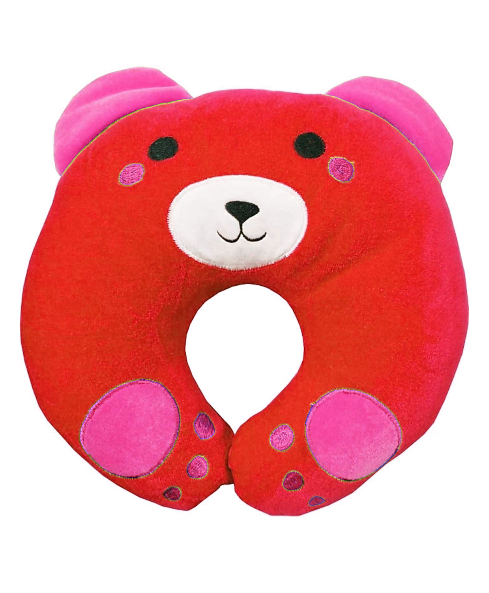 Domenico Baby Soft Neck Support Pillow for Head Shaping Shape Supporter Dog Face Pillow - Red-picture-17