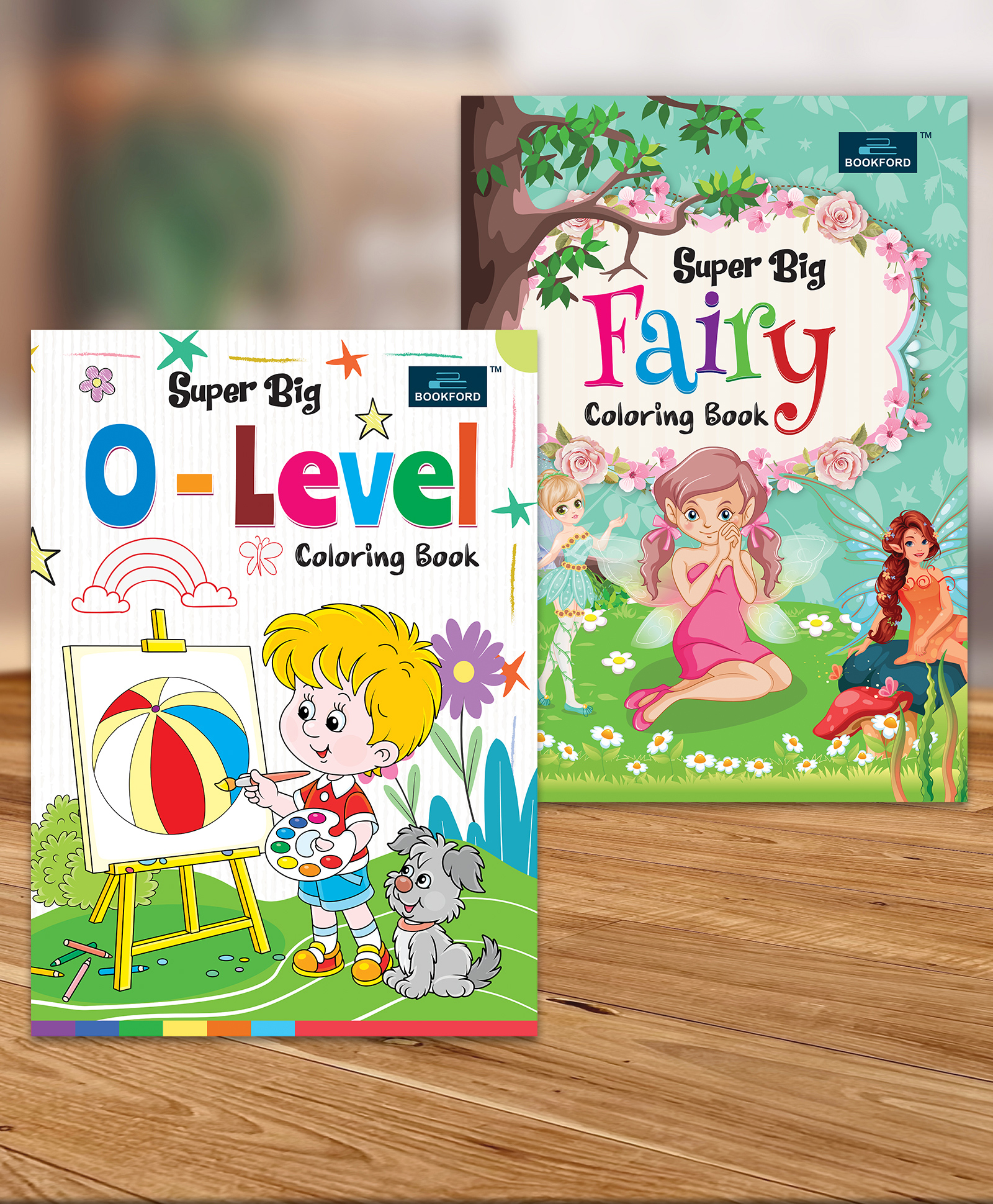 bookford publications Super Big Coloring Book - O Level & Fairy For Kids (Set of 2)-picture-23
