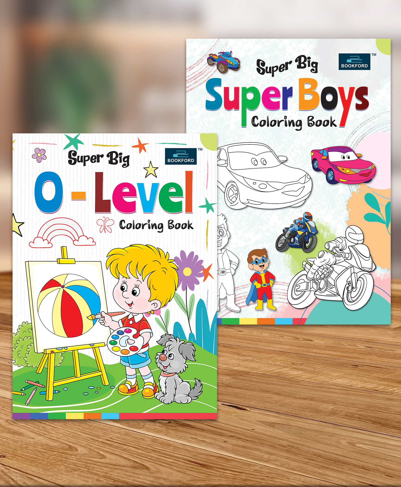 bookford publications Super Big Coloring Book - O Level & Super Boys For Kids (Set of 2)-picture-17