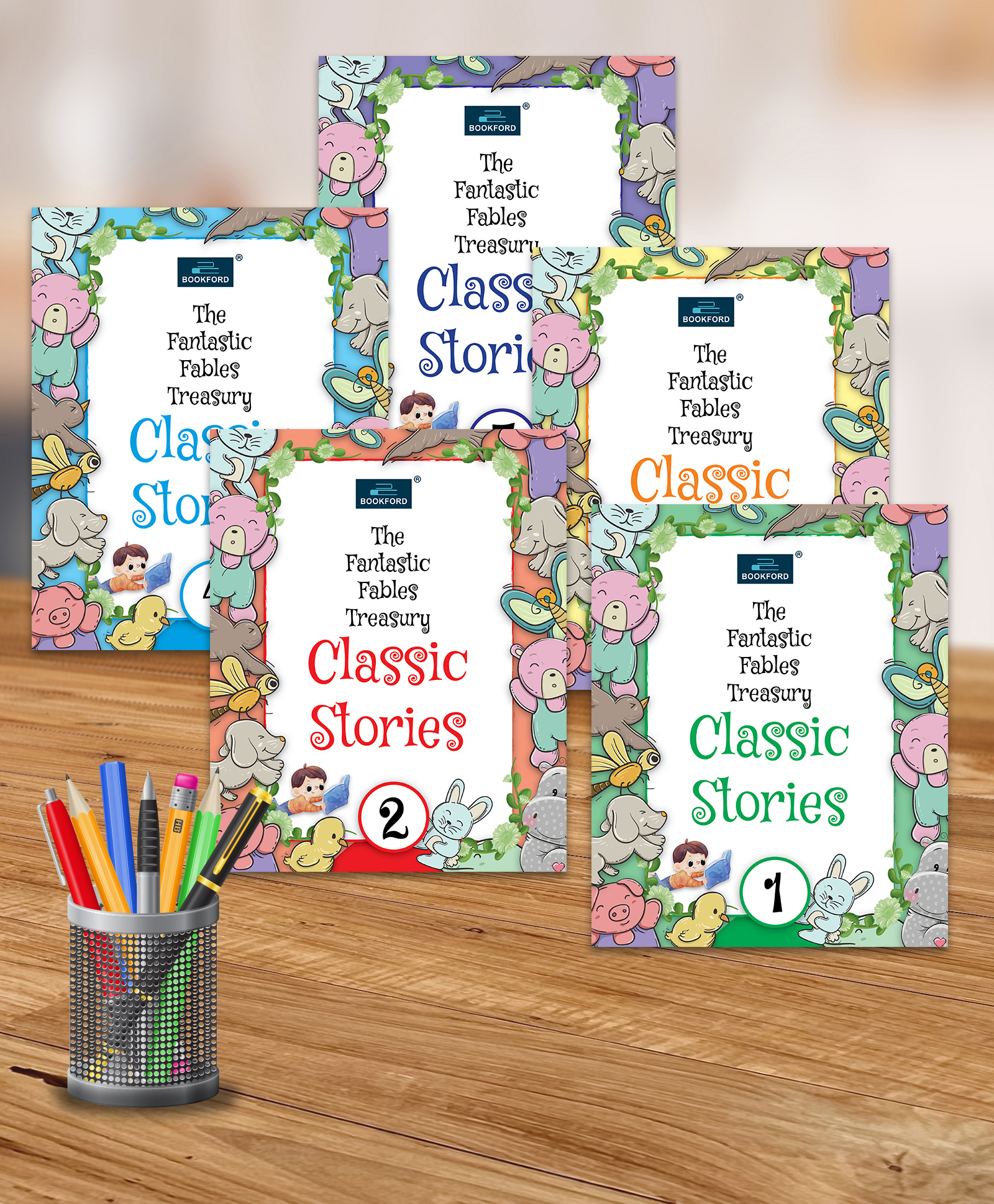 The Fantastic Fables Treasure Classic Tales Story (Set of 5 books)-image-38