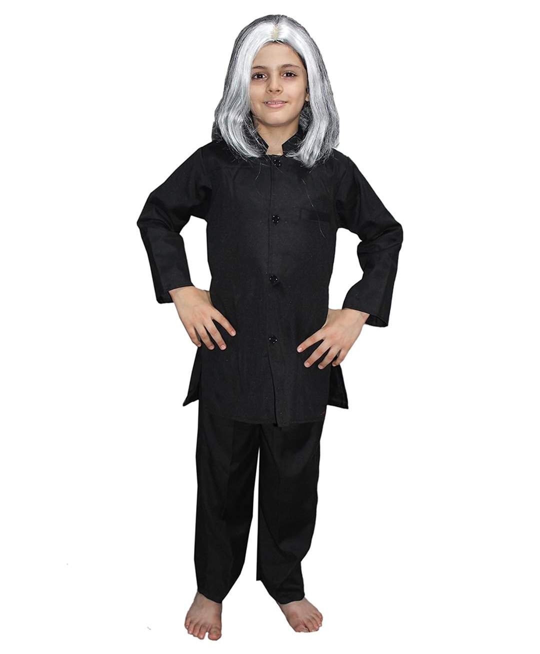 Kaku Fancy Dresses APJ Abdul Kalam  National Hero Freedom Fighter Costume for Republic Day & Independence Day Theme Costume Set - Black-image-47