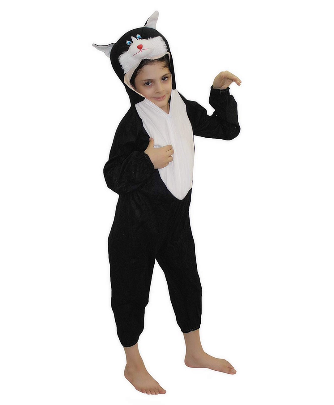 Kaku Fancy Dresses Cat  Animal Theme Costume Set - Black-image-29