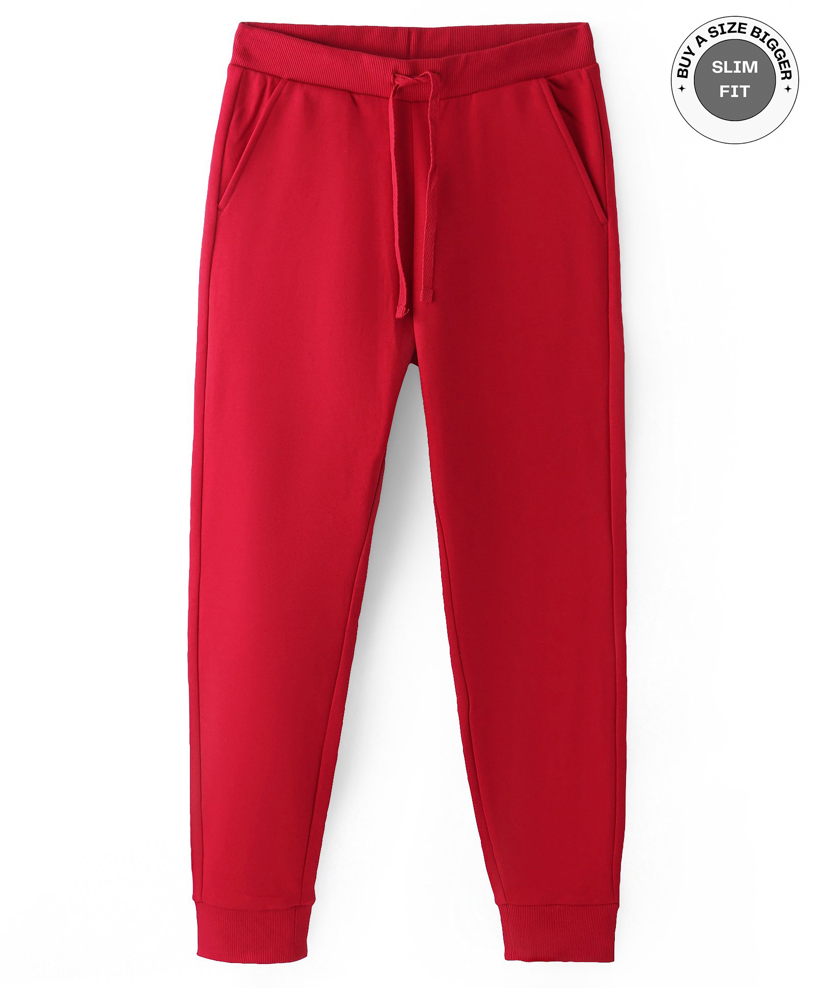 UCB Cotton Knit  Full Length Solid  Colour Lounge Pant - Red-picture-34