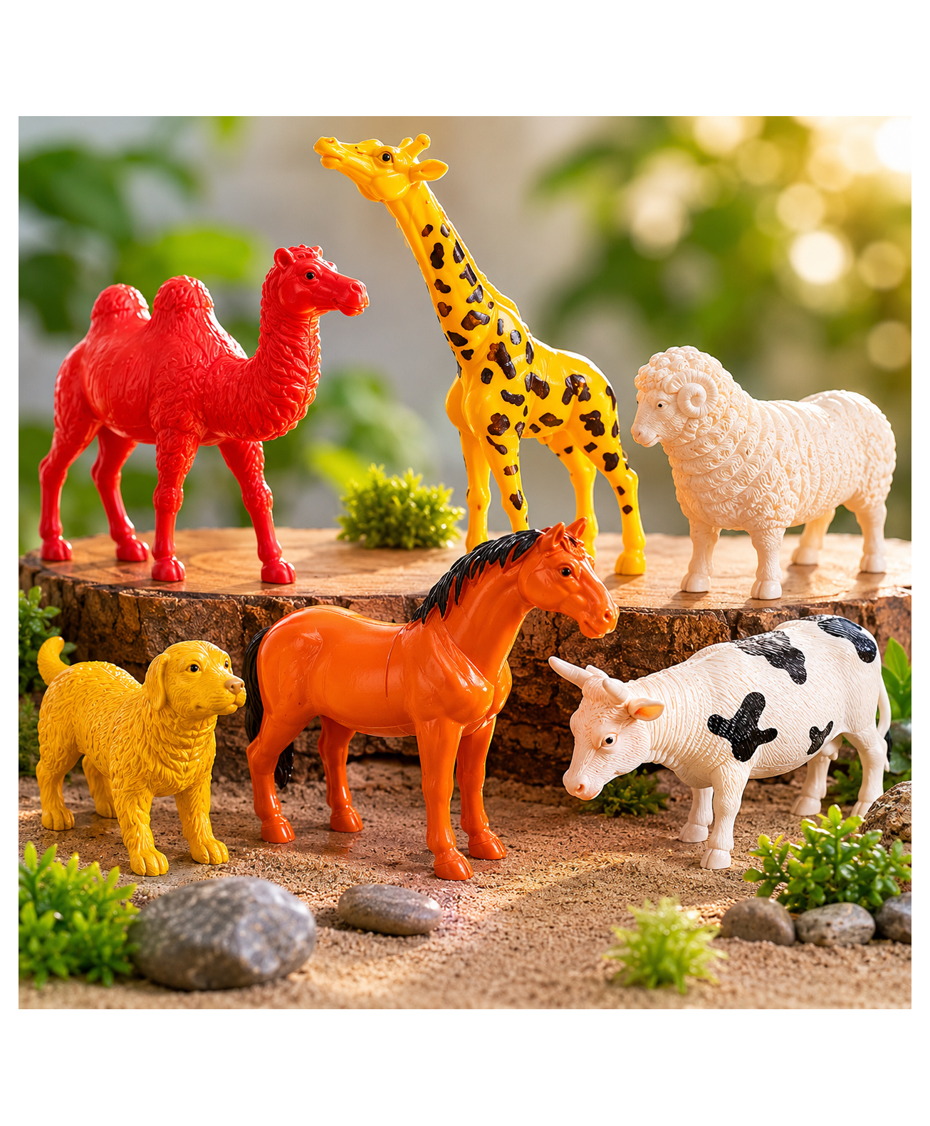 KV Impex Wild Animal Toy Set of 6 - Multi Color-image-47