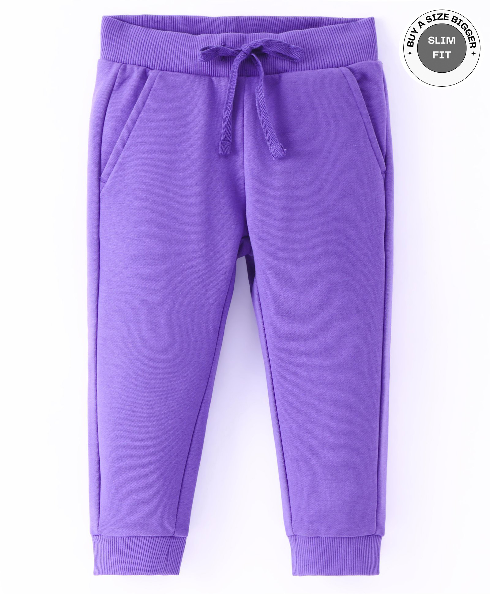 UCB Cotton Knit  Full Length Solid  Colour Lounge Pant -  Purple-picture-35