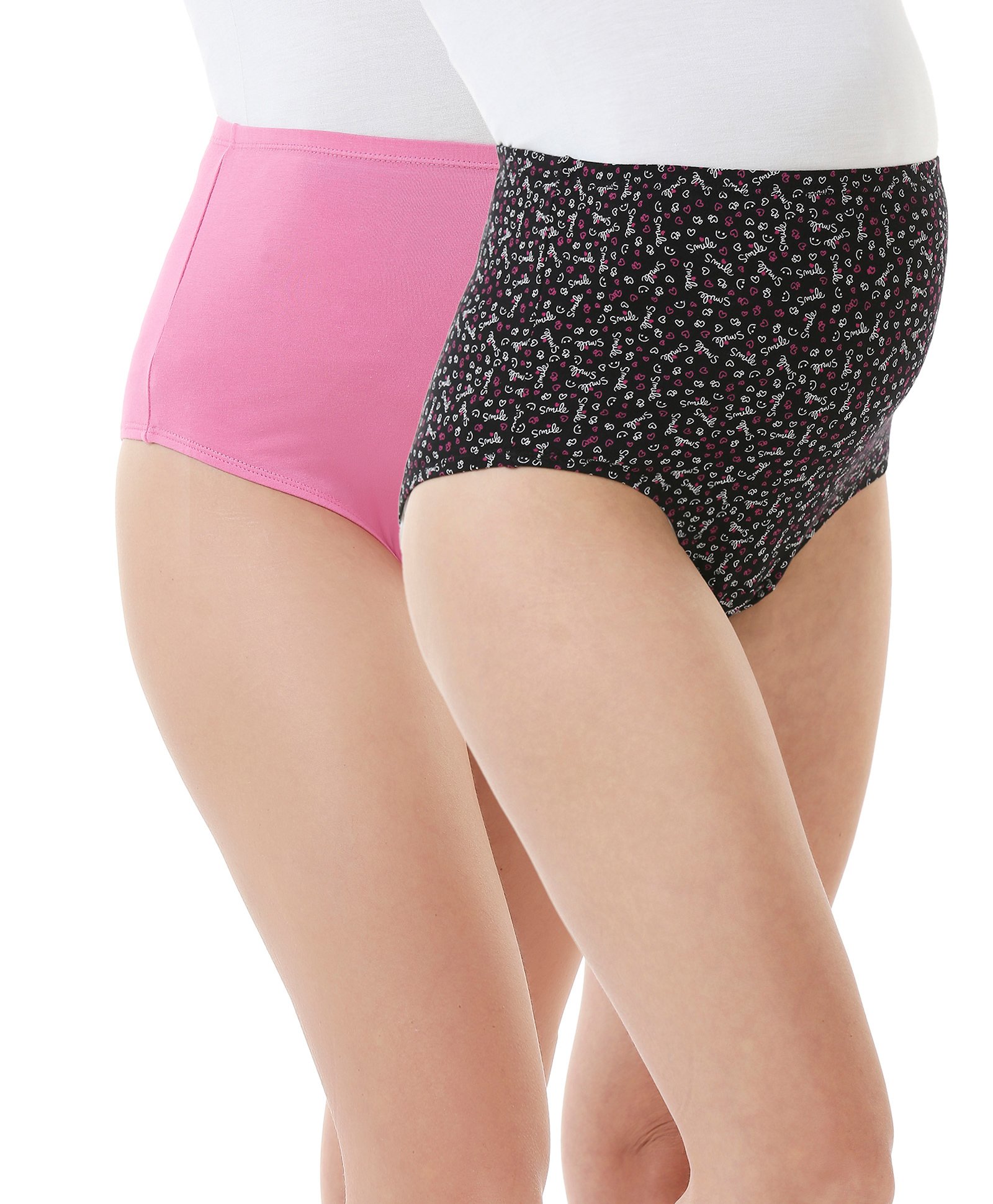 Bella Mama Cotton Elastane High Coverage Printed Panty Pack of 2 (Colour May Vary)-picture-24
