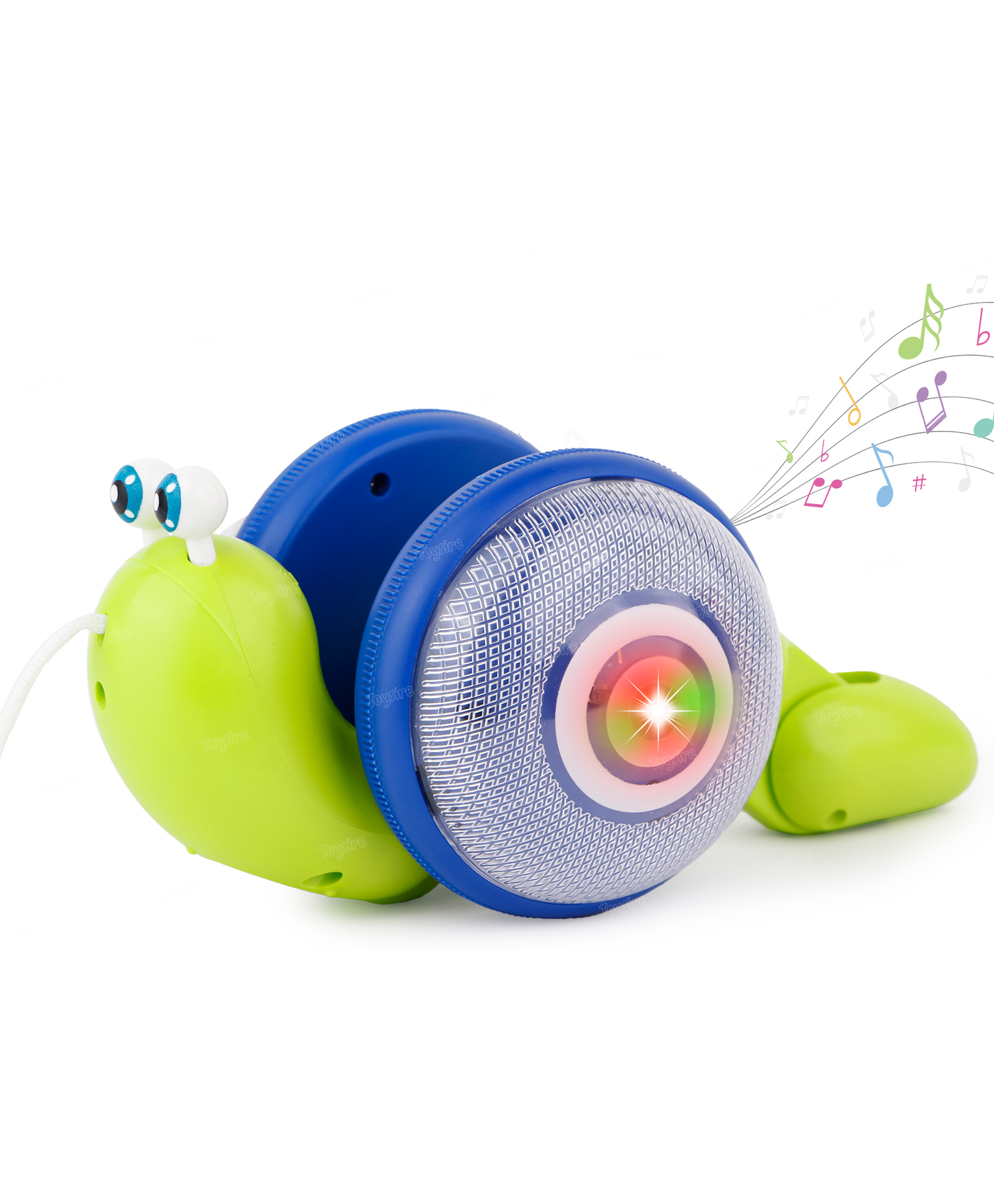 Toysire The Sanil Pull along toy Snail Trunk bobs up and down Light And Music-image-0
