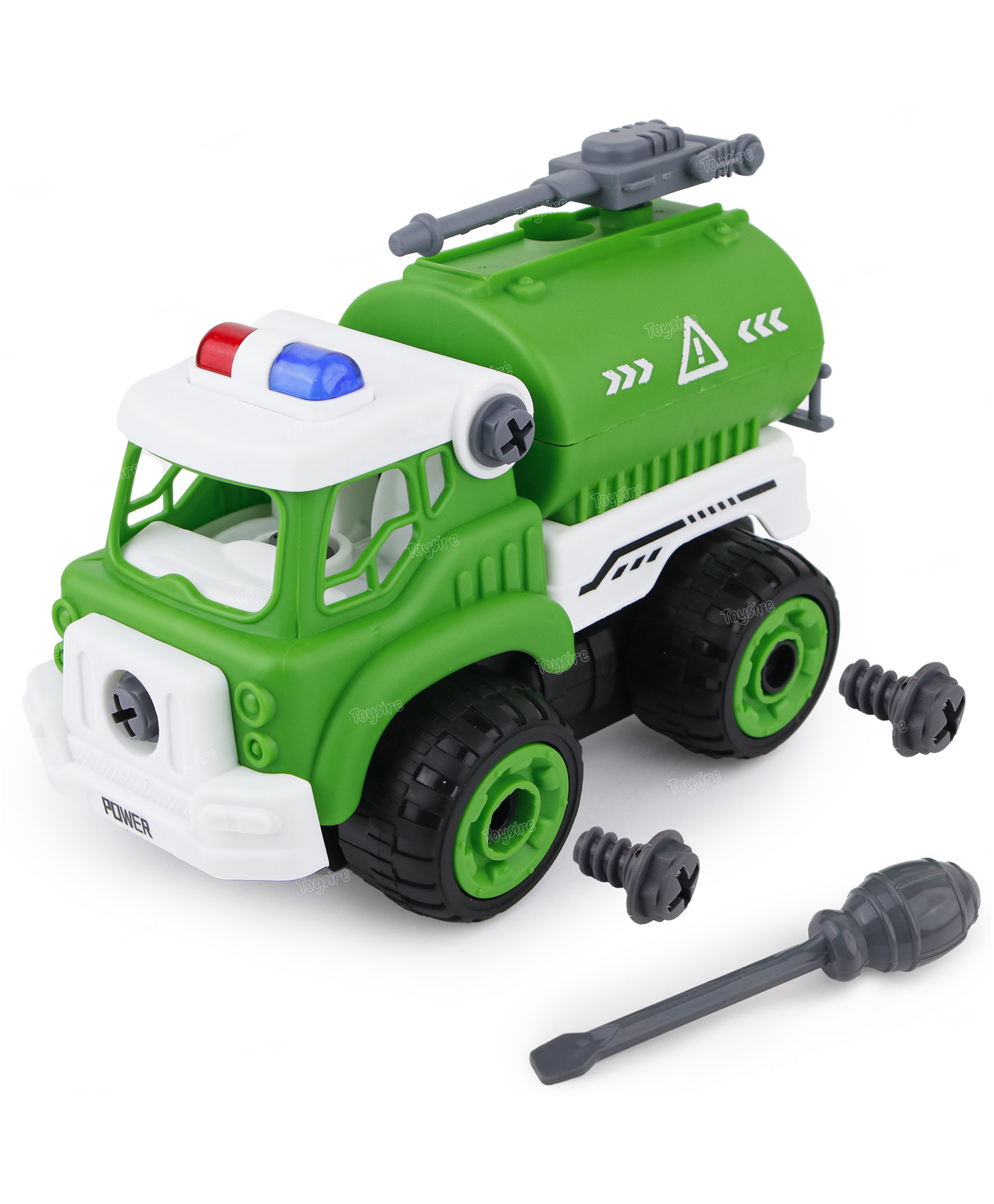 Toysire Tanker Truck Construction Building Toy - DIY Assembling Vehicles Toys with Screwdriver for Kids, toy(Pack of 1)-image-17