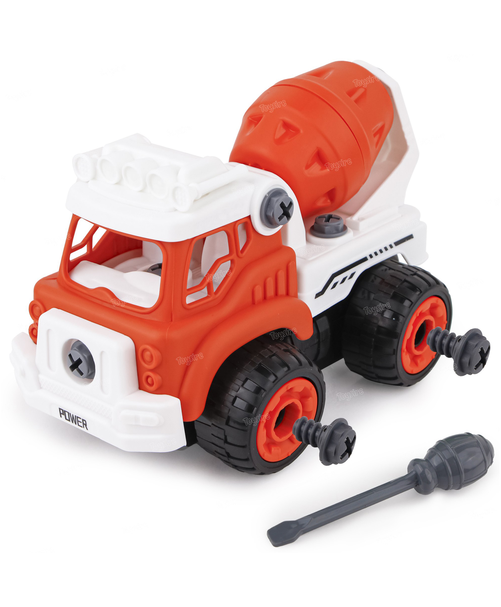 fiddlerz Toysire Tanker Truck Construction Building Toy - DIY Assembling Vehicles Toys with Screwdriver for Kids, STEM toy(Pack of 1)-picture-13