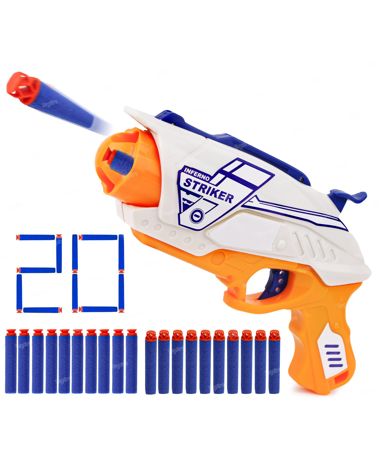 Toysire Soft Bullet Toy Gun For Kids Blaster Gun Bullets Foam Dart Guns With 20Pcs Bullets Gun Toys For Kids-image-14