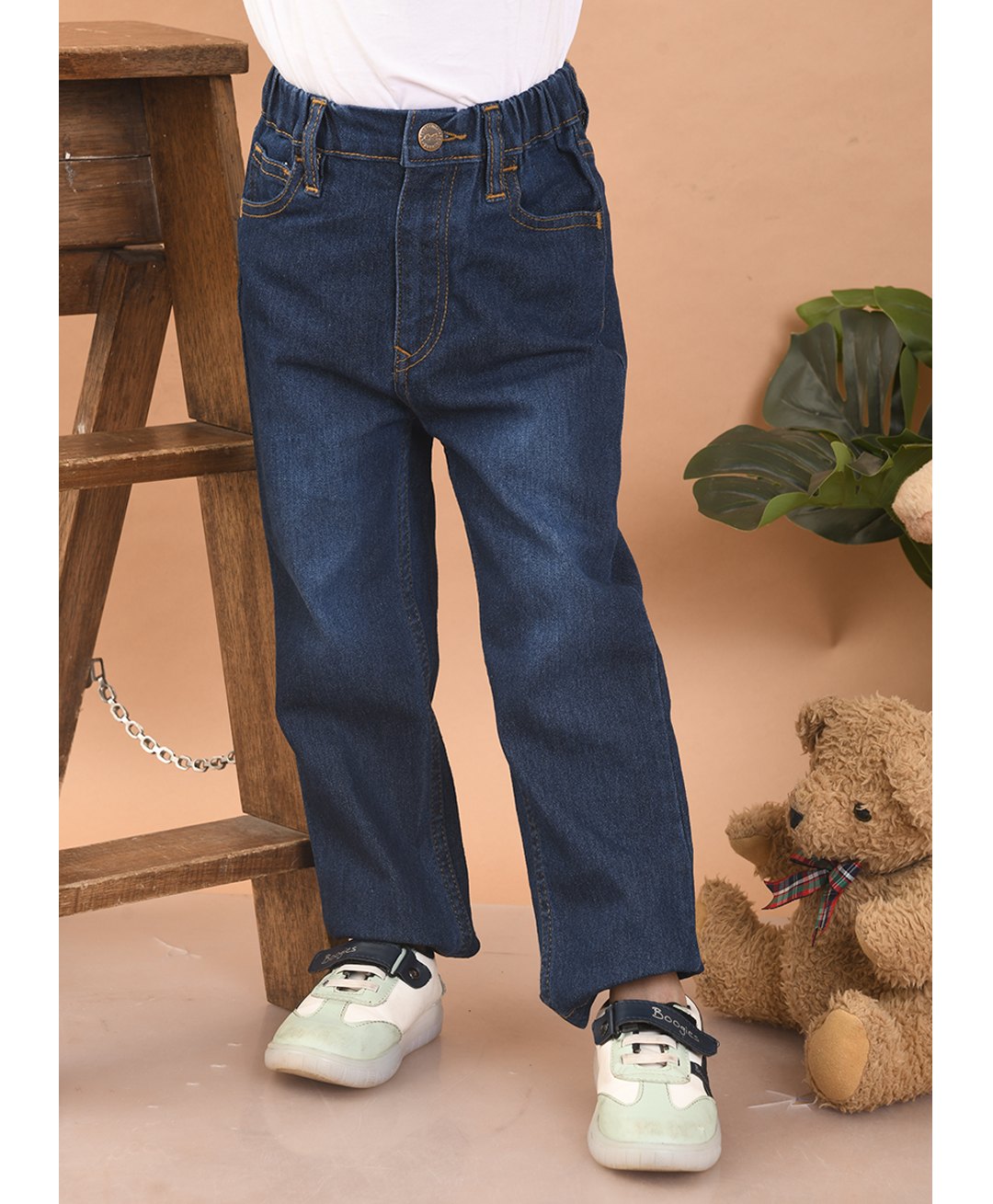 Superminis Solid Denim Jeans - Blue-picture-17