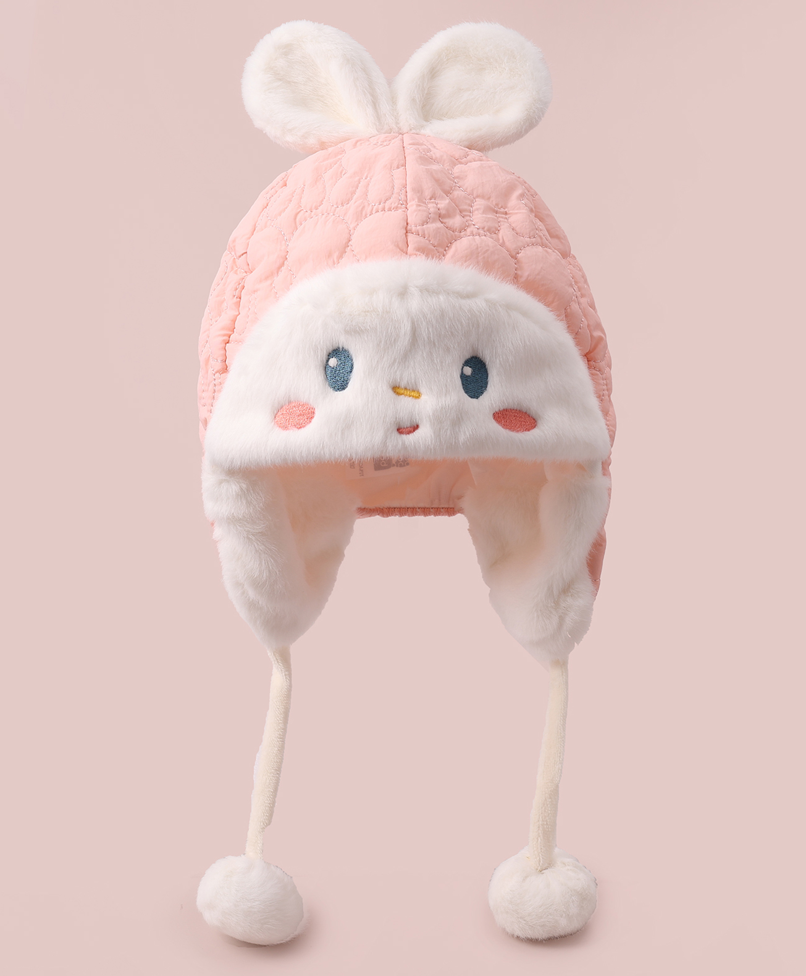 Babyhug Woollen Cap with Knot & Applique - Pink-image-28
