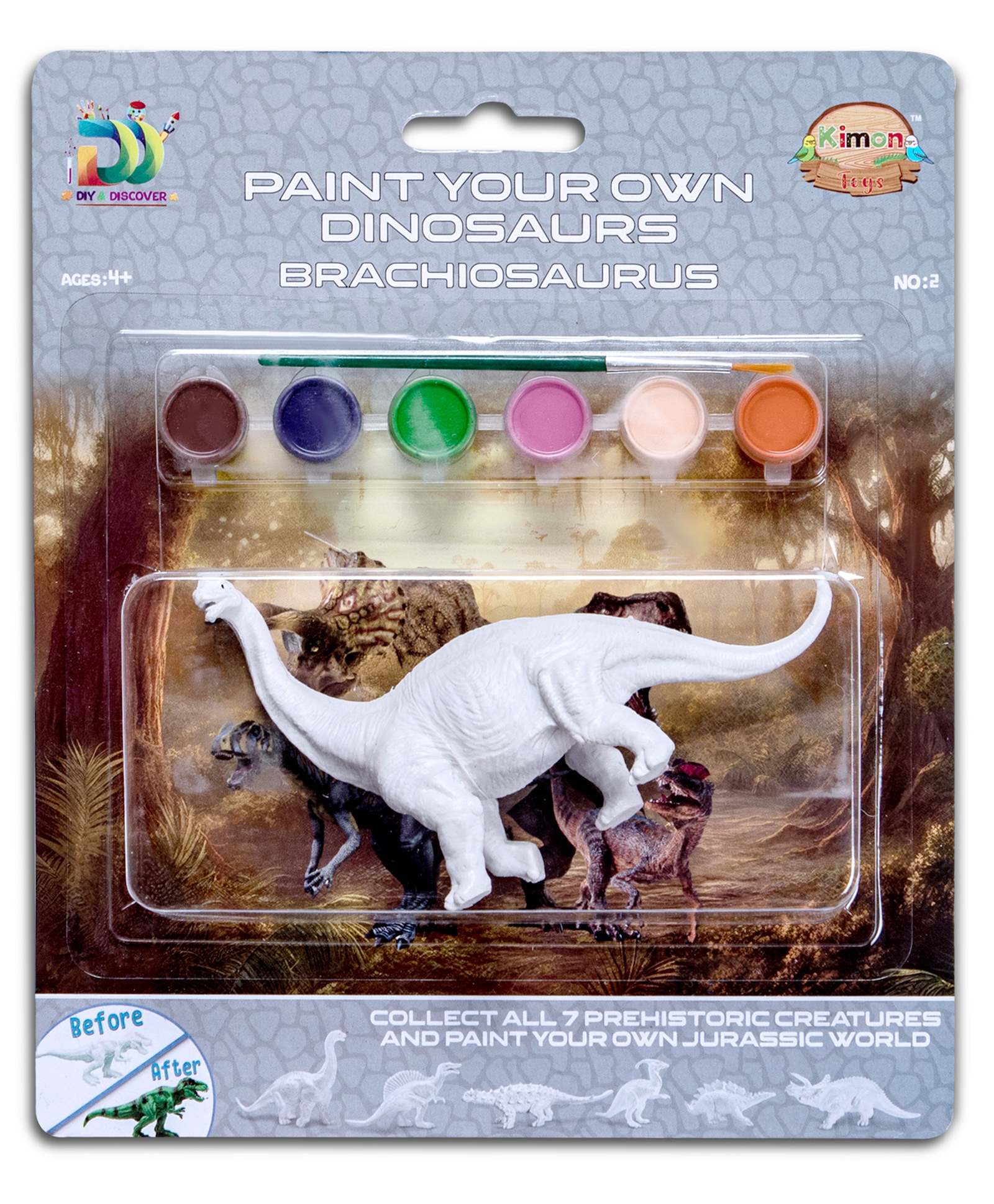 Kimon Toys Paint Your Own 3D Dinosaurs - Brachiosaurus - No. 2-picture-25