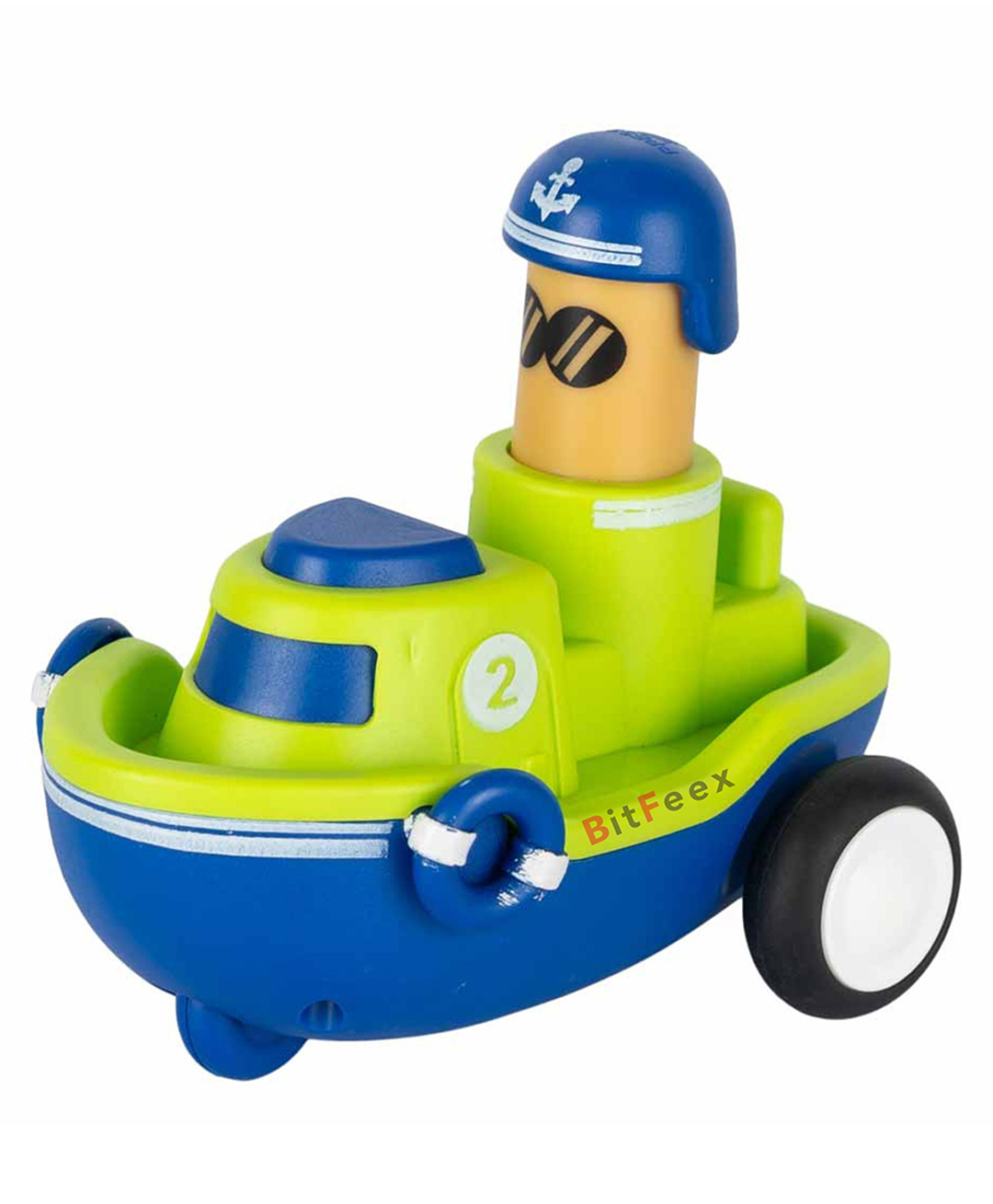 BitFeex Boat Kids Toy Top Gear Push Go Toy Friction Powered Vehicle Toy for Boys Girls-(Color May vary, Pack of 1 Pcs)-picture-24