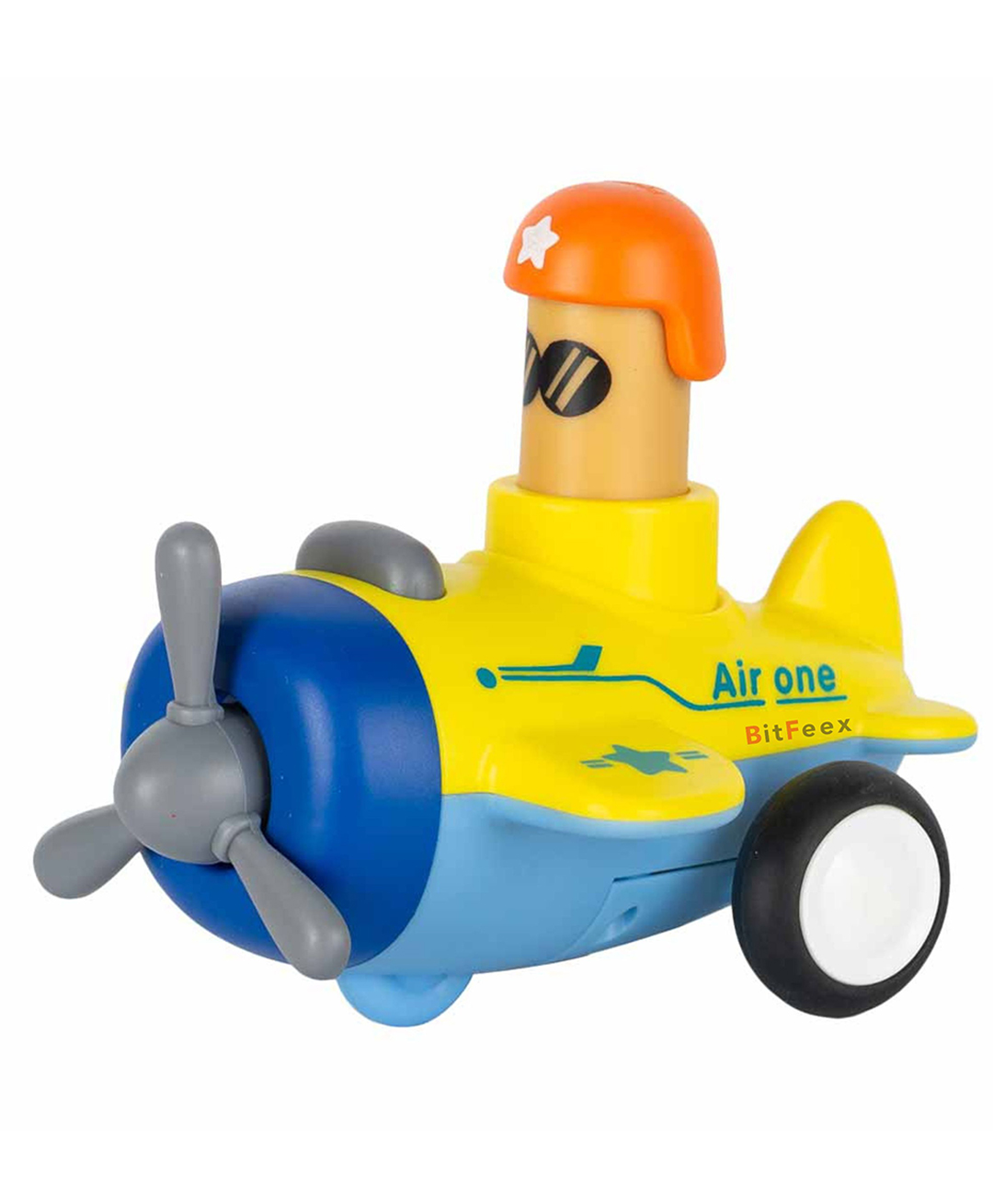 BitFeex Plane Kids Toy Top Gear Push Go Toy Friction Powered Vehicle Toy for Boys Girls-(Color May vary, Pack of 1 Pcs)-image-36