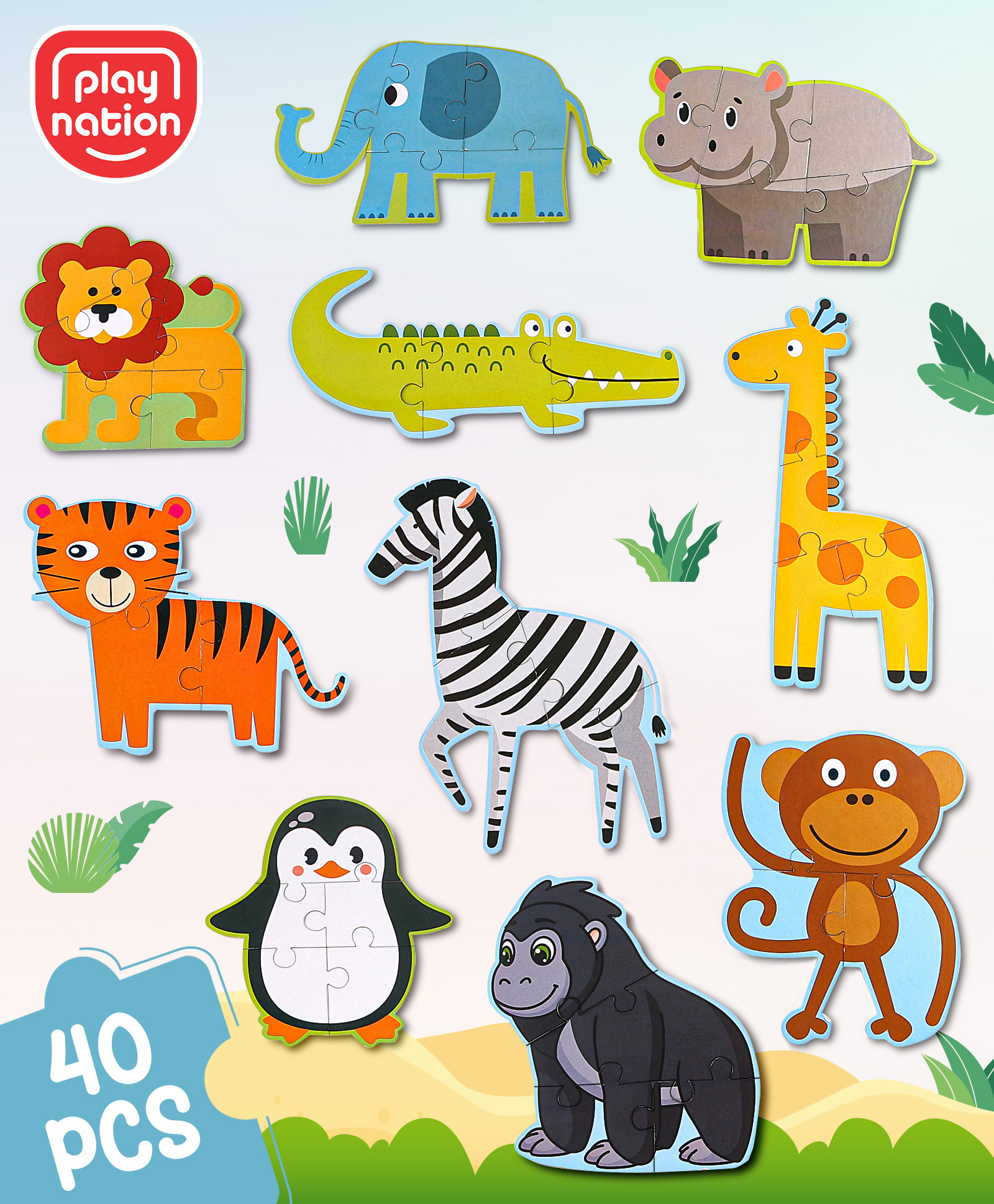 Play Nation Step by Step Wild Animal Jigsaw Puzzles - 40 Pieces-picture-43