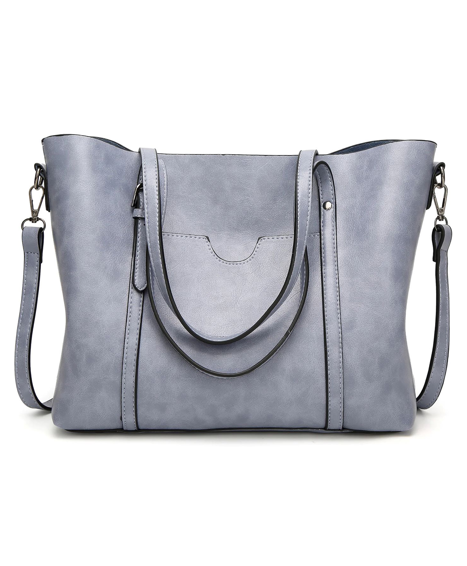 SYGA Women's Shoulder Crossbody Tote Bag with Multiple Internal Pockets in Pretty Color(LIGHT BLUE)-picture-10