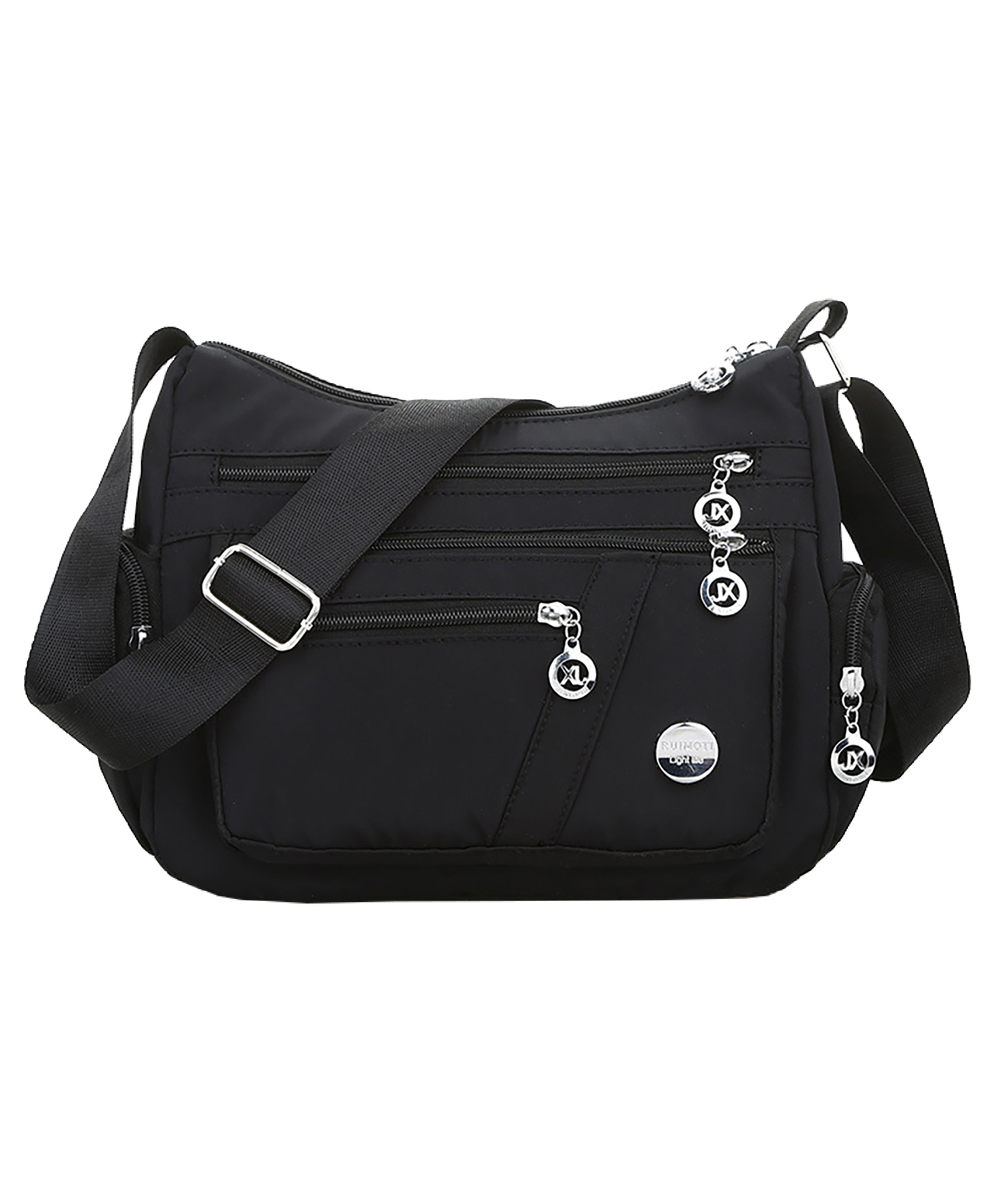 SYGA Women's Small Crossbody Bag, Waterproof Nylon, Sling Bag(Black)-image-7