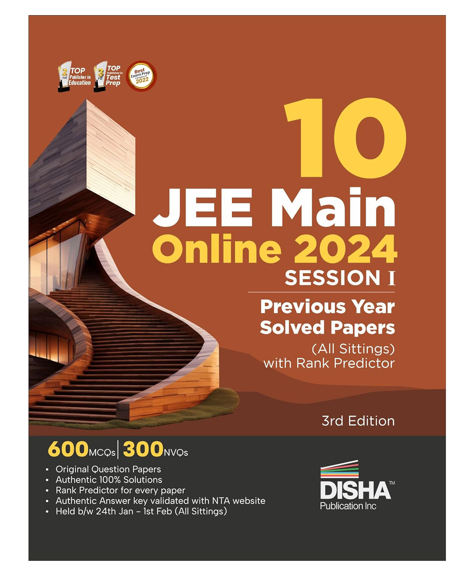 10 JEE Main Online 2024 Session I Previous Year Solved Papers (All sittings) with Rank Predictor 3rd Edition | PYQs for Physics, Chemistry & Mathematics | Disha Experts-image-17