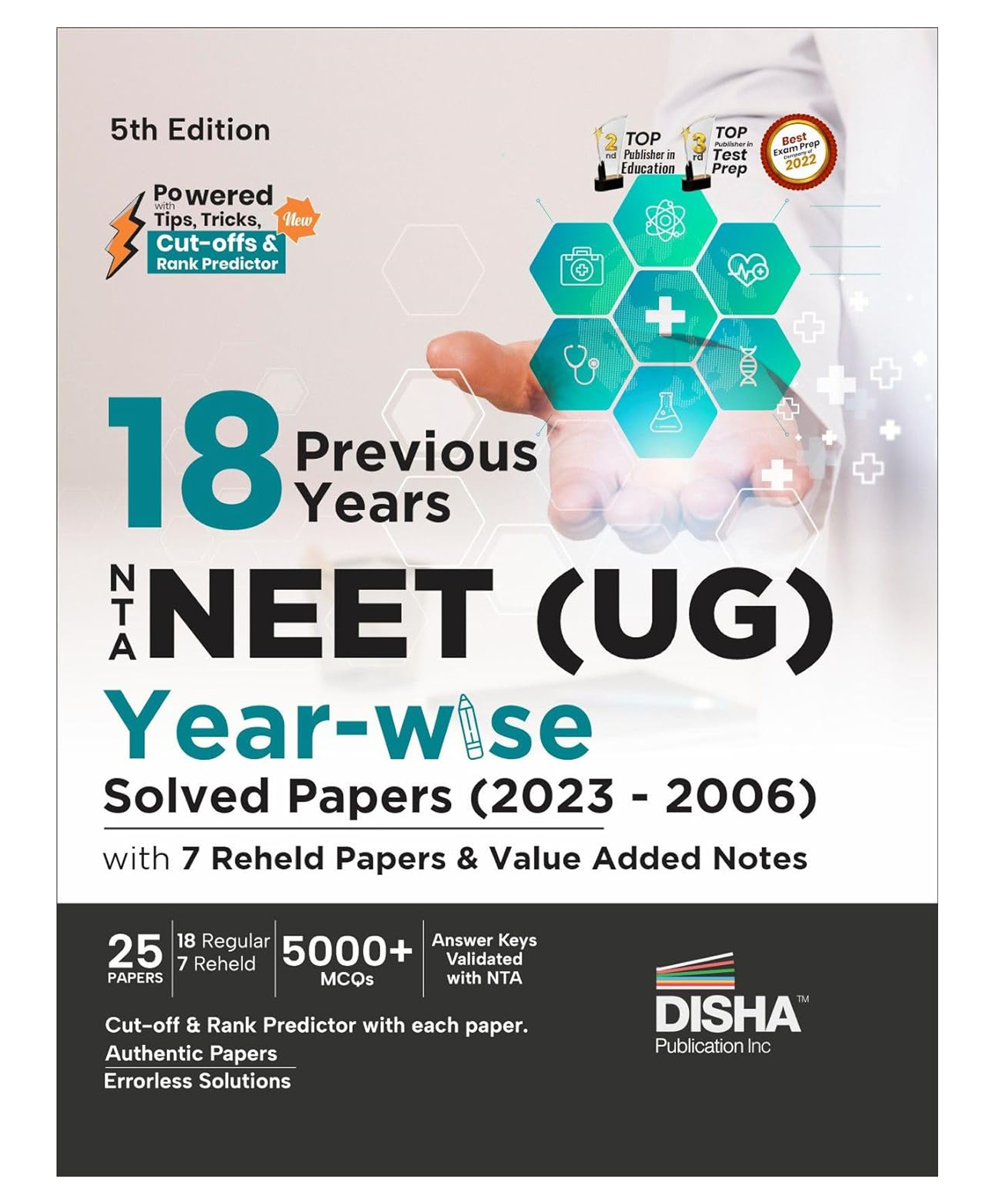 18 Previous Years NTA NEET (UG) Year-wise Solved Papers (2023 - 2006) with 7 Reheld Papers & Value Added Notes 5th Edition | PYQs Question Bank [Paperback] Disha Experts-image-22