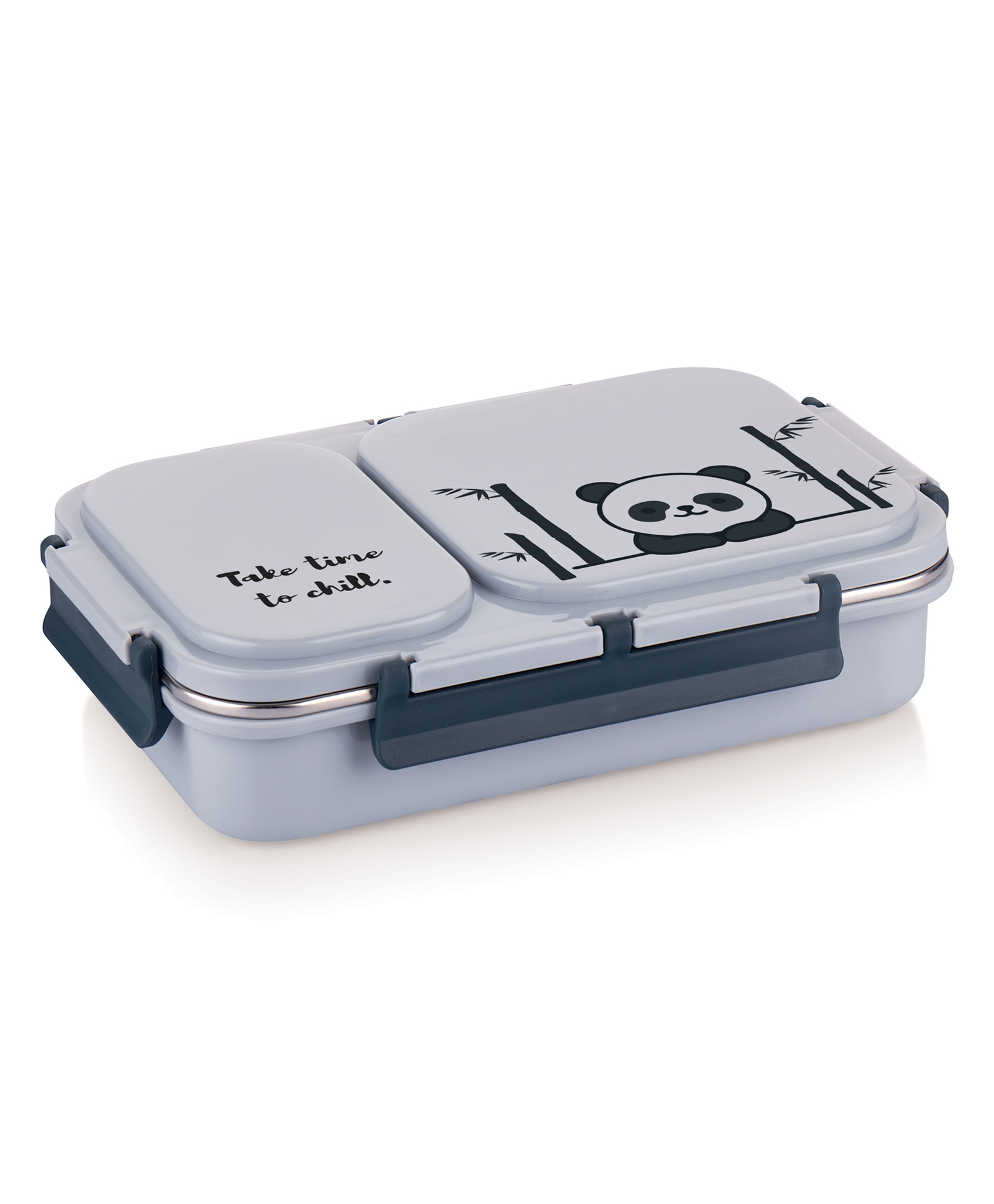 Attro Legacy Panda Print Insulated Lunch Box with Two Compartment Violet- 600 ml-picture-23