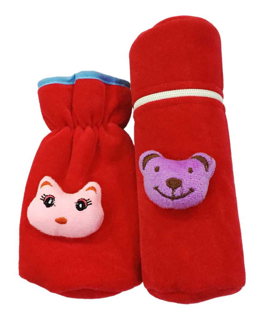 Chinmay Kids Velvet Bottle Covers for Feeding Bottles with Cute Animal Cartoon Popup, 240ml-picture-17