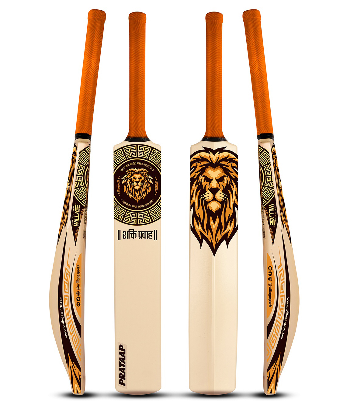 Willage Pratap Hybrid Plastic Cricket Bat HDPU Filled full size-picture-11