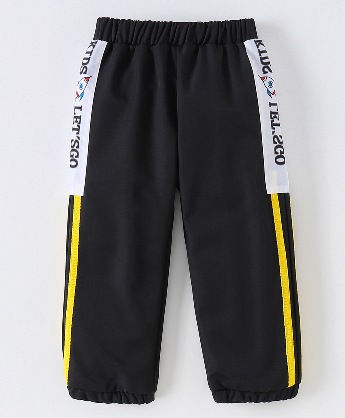 Kookie Kids Full Length Lounge Pants With Text Print - Black-image-39
