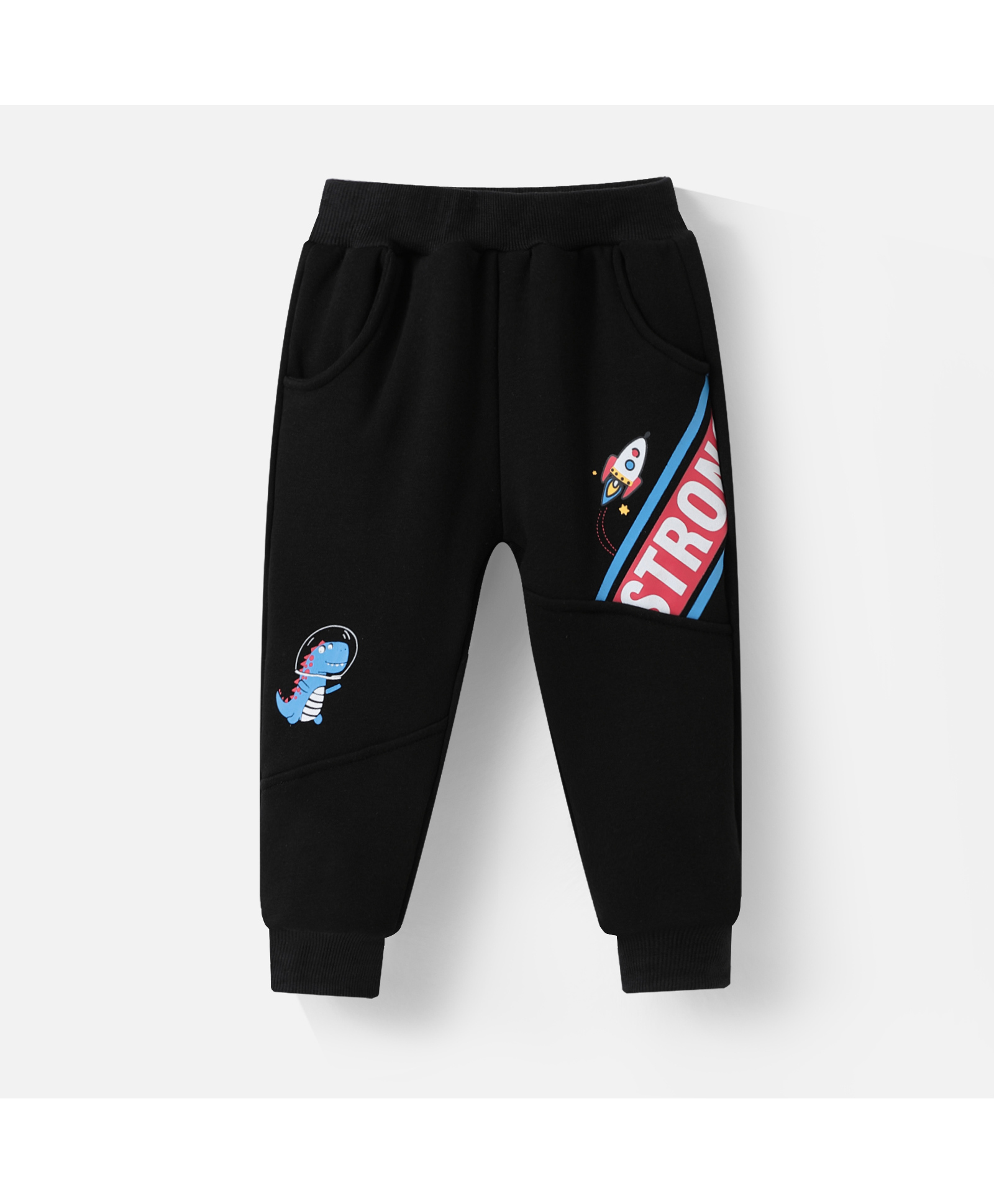 Kookie Kids Full Length Lounge Pant with Text Print - Black-picture-38