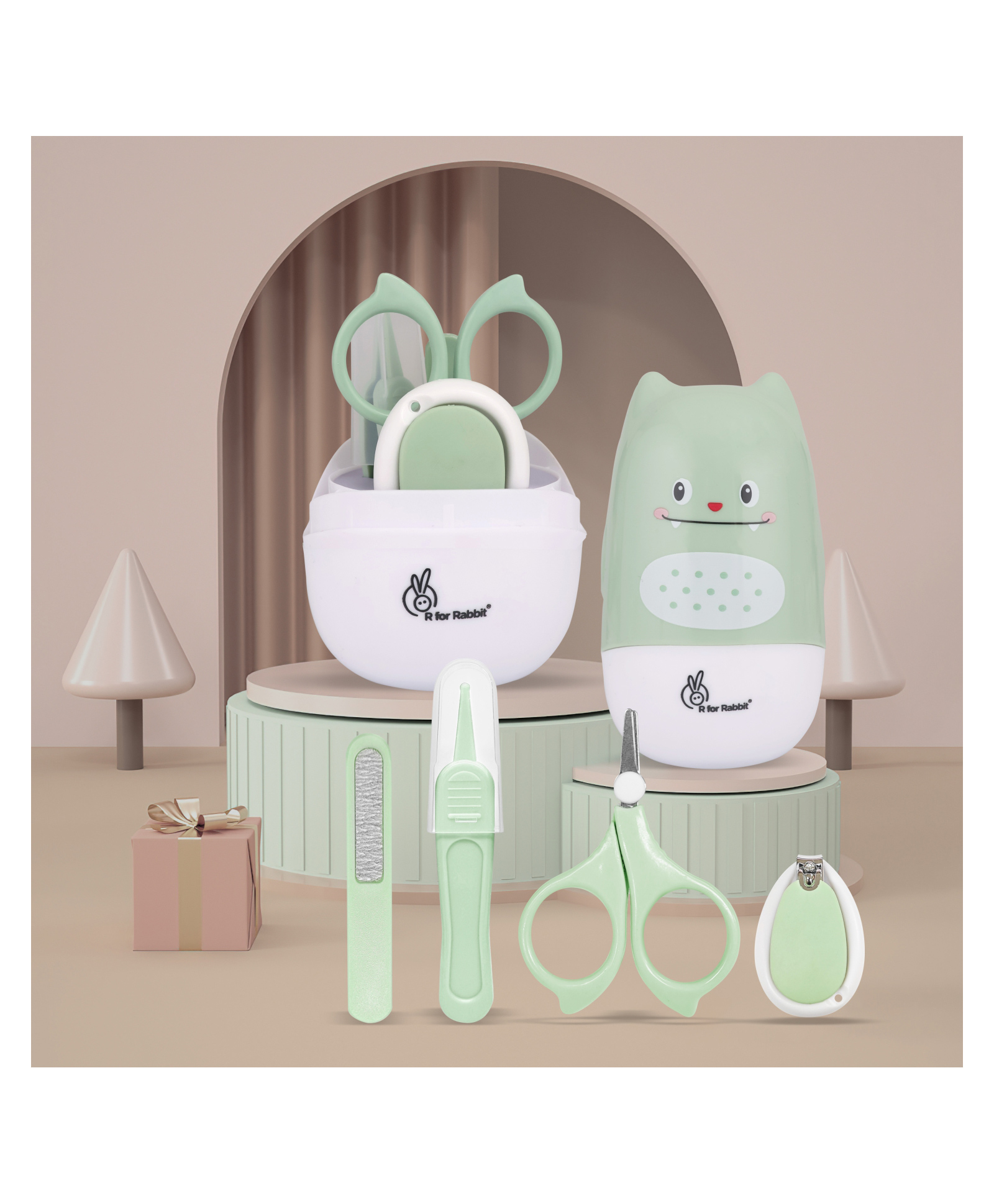 R for Rabbit Stylo Kitty New Born Grooming Kit -Green-picture-29
