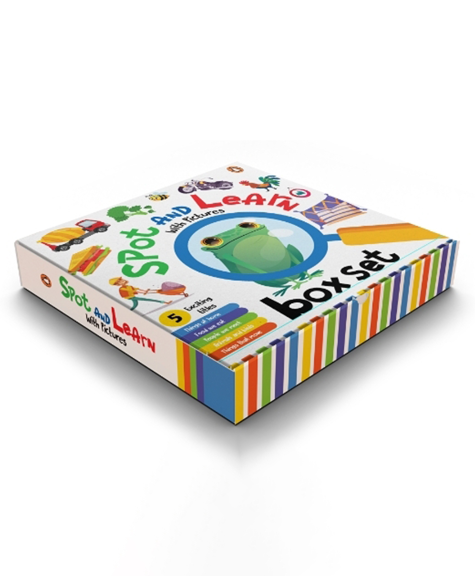 Spot and Learn with Pictures 5 Books Pizza Box - English-image-33