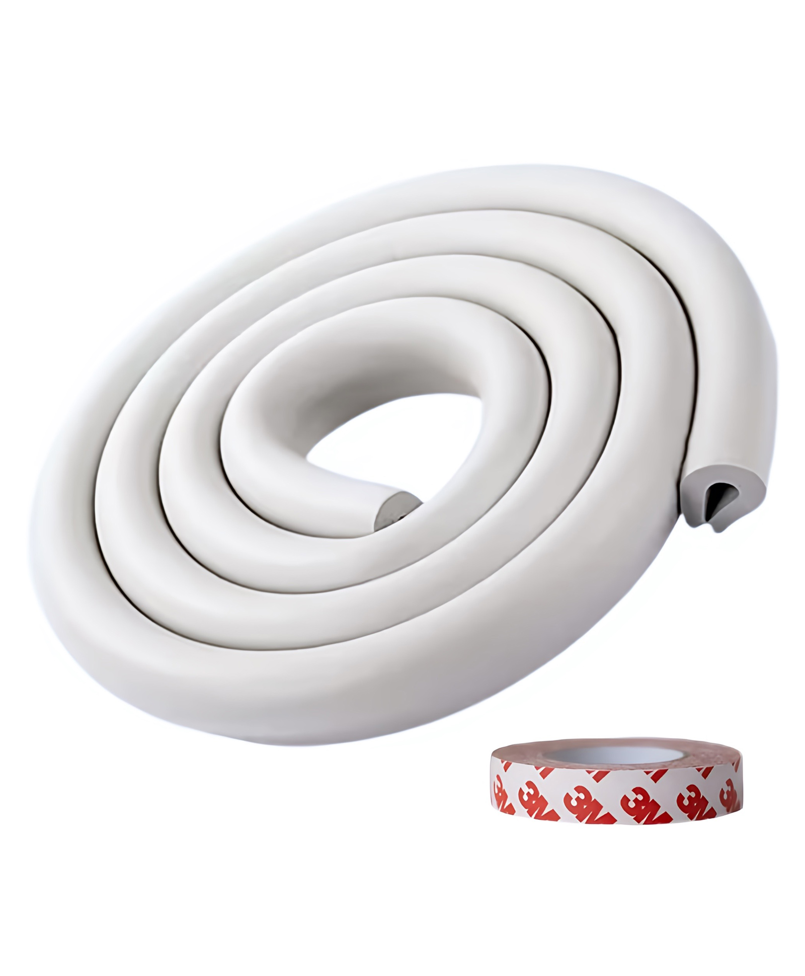 Kiddough Baby Proofing White U-Shape Edge Protector - White-image-2