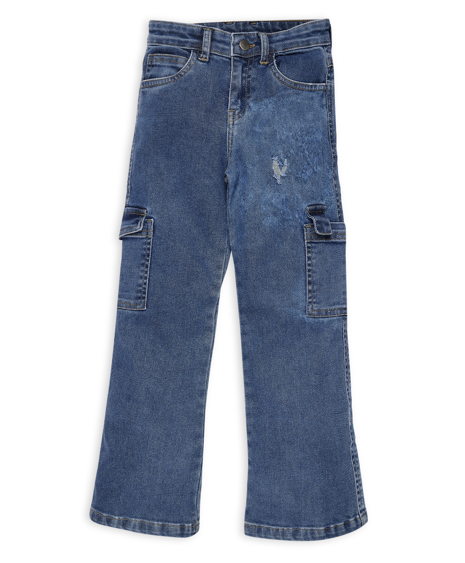 My Milestones Pocket Detailed Solid Jeans - Blue-picture-22