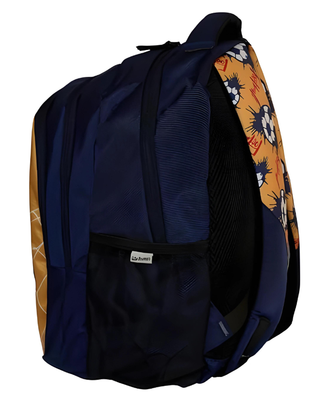 Echo Boomers Goal Printed Backpack| 17 Inch - 3 Compartment School Bags for Kids with Zipper Closure - Blue-image-43