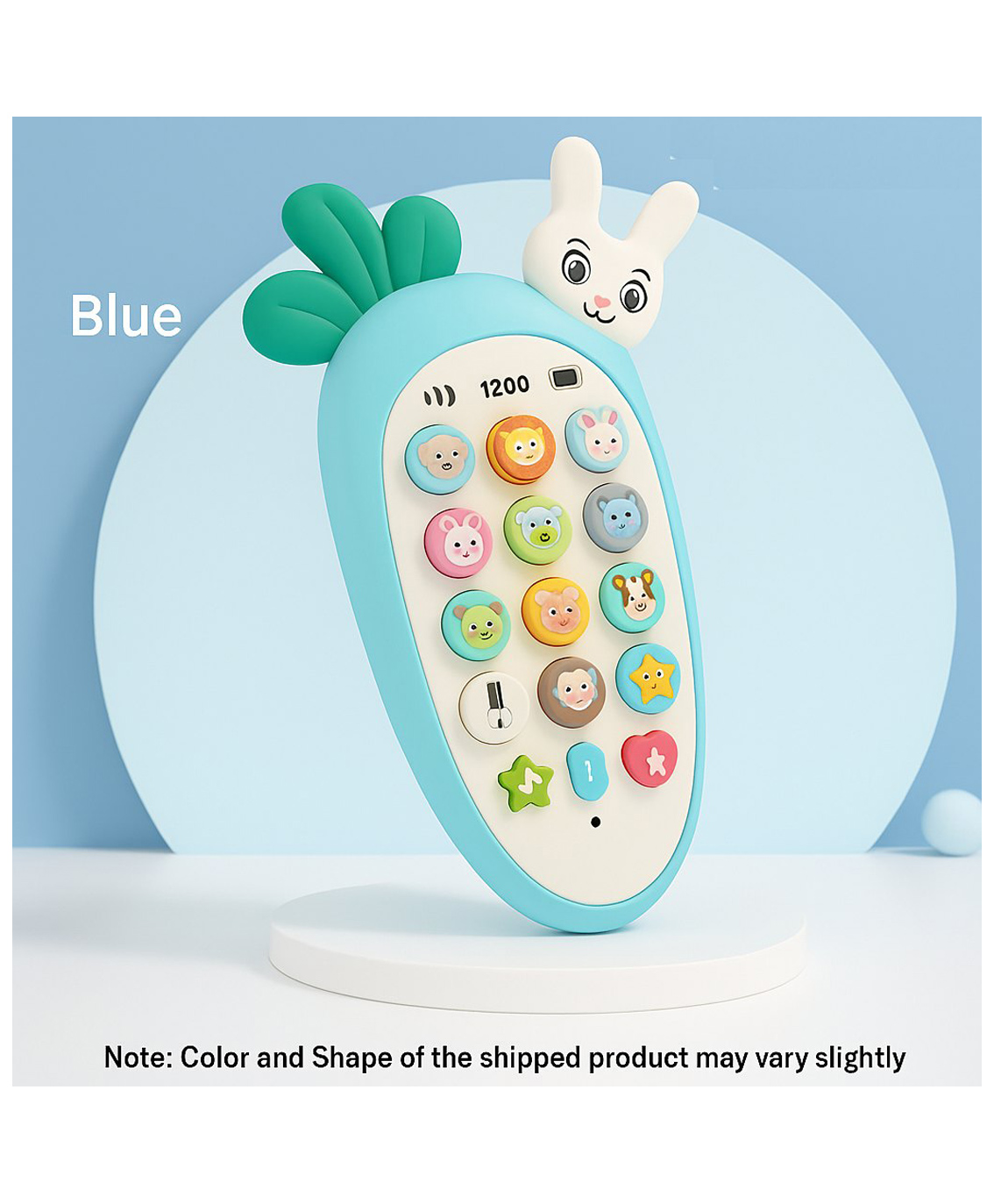 Neonate Care Smart Phone Cordless Feature Mobile Phone Toy - Blue-image-28