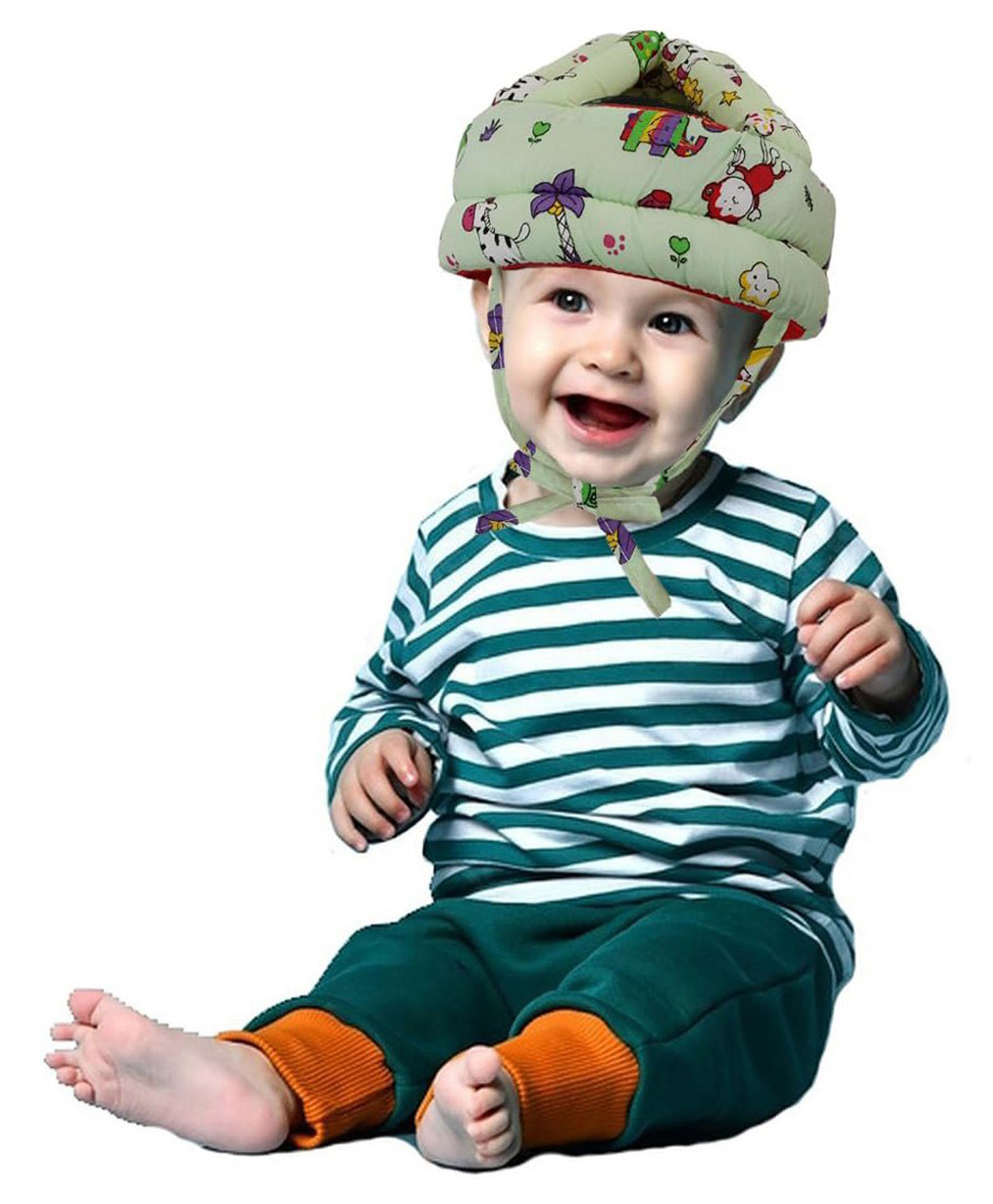 NeonateCare Baby Head Protector -  Adjustable Size Baby Learn to Walk Or Run Soft Safety Helmet -  Infant Anti-Fall Anti-Collision - Multicolor ( color and design may vary)-picture-3