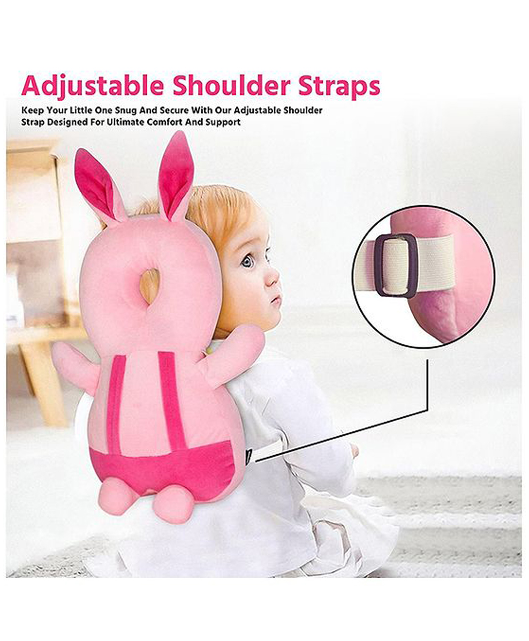 NeonateCare Cushion Toddler Head Protection Backpack Baby Drop Pillow with Knee Pads - Multicolor ( color and design may vary)-picture-20
