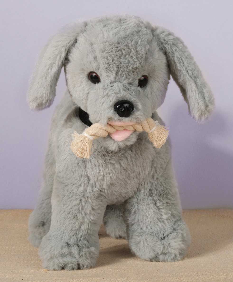 Dukiekooky Cute & Adorable Grey Cute Husky Soft Plush Toys Height - 25 cm-image-47