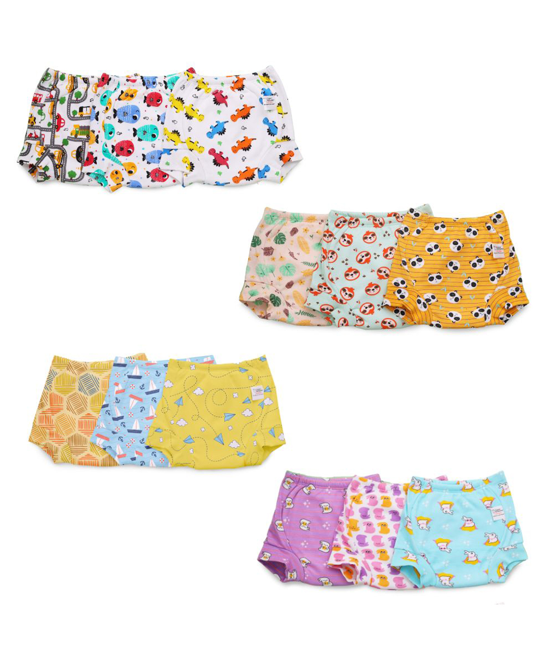 SuperBottoms  Padded Underwear For Growing Babies/Toddlers  With 3 Layers Of Cotton Padding & Super DryFeel Layer Pull-Up For Potty Training & Diaper-Free Time| Size:0 (9m - 12m) |Pack of 12 -  Upgraded Version-picture-5