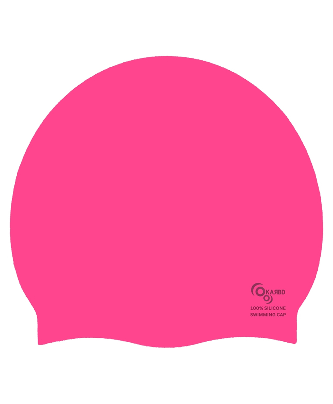 KARBD Silicone Universal Size Swimming Cap - Dark Pink-picture-28