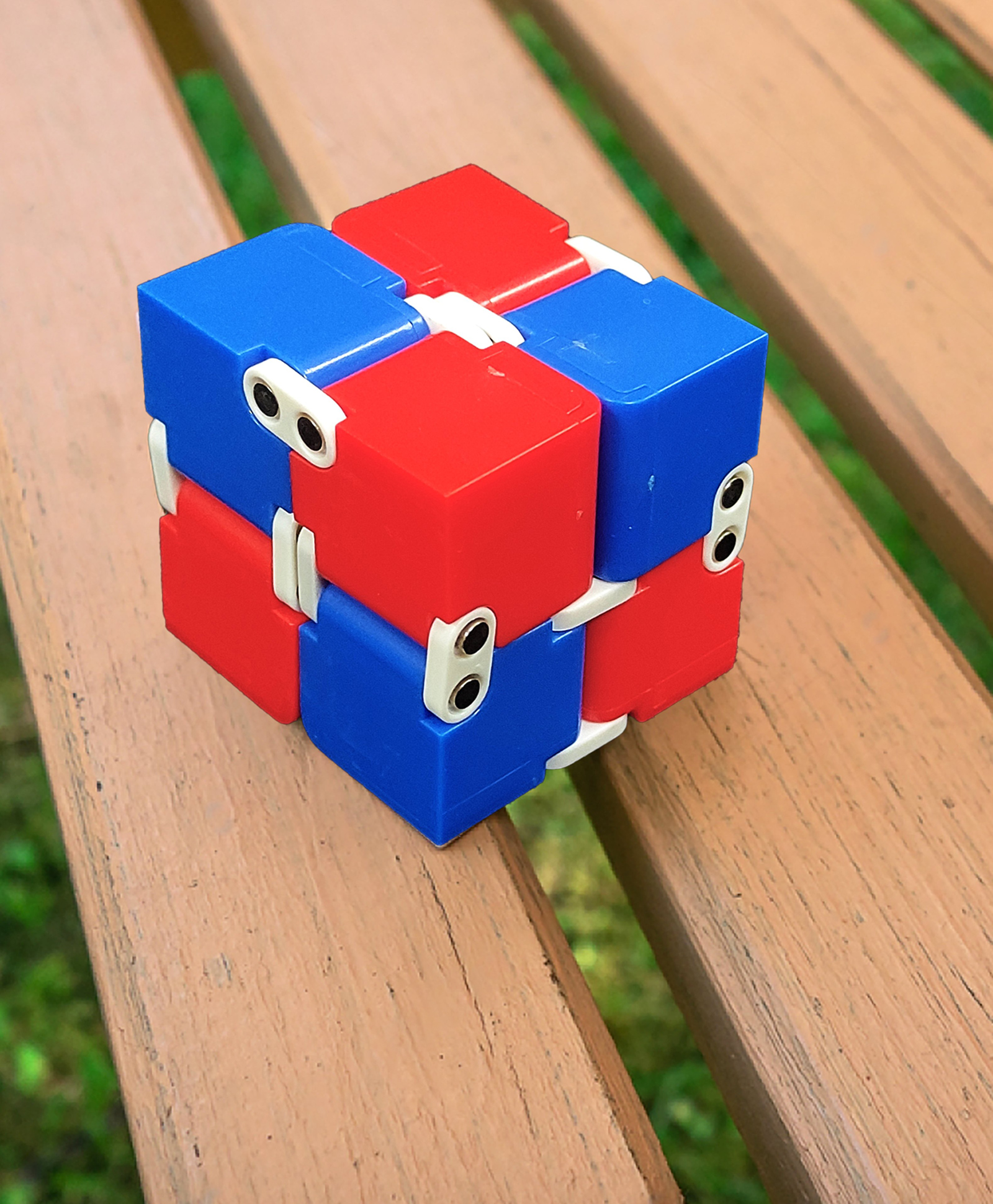 VGRASSP Mini Infinity Fidget Cube Toy For Kids And Adults - Flip, Turn and Spin for Long Hours Play, Stress And Anxiety Relief Toy  Colour as per stock - 8 x 4 x 2 cm-image-41