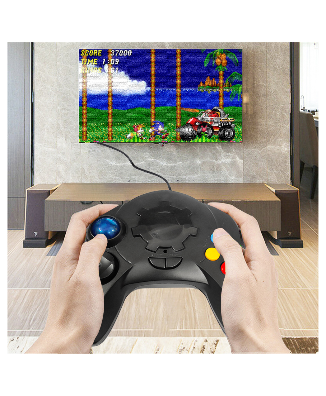 VGRASSP 98000 in 1 (Built-in Games) Video Game Toy For Kids With Combat, Shooting, Racing, Sports, Action, Puzzles And More - Console 8 Bit Plug and Play, TV Supported Handheld Single Player Black Video game-image-23