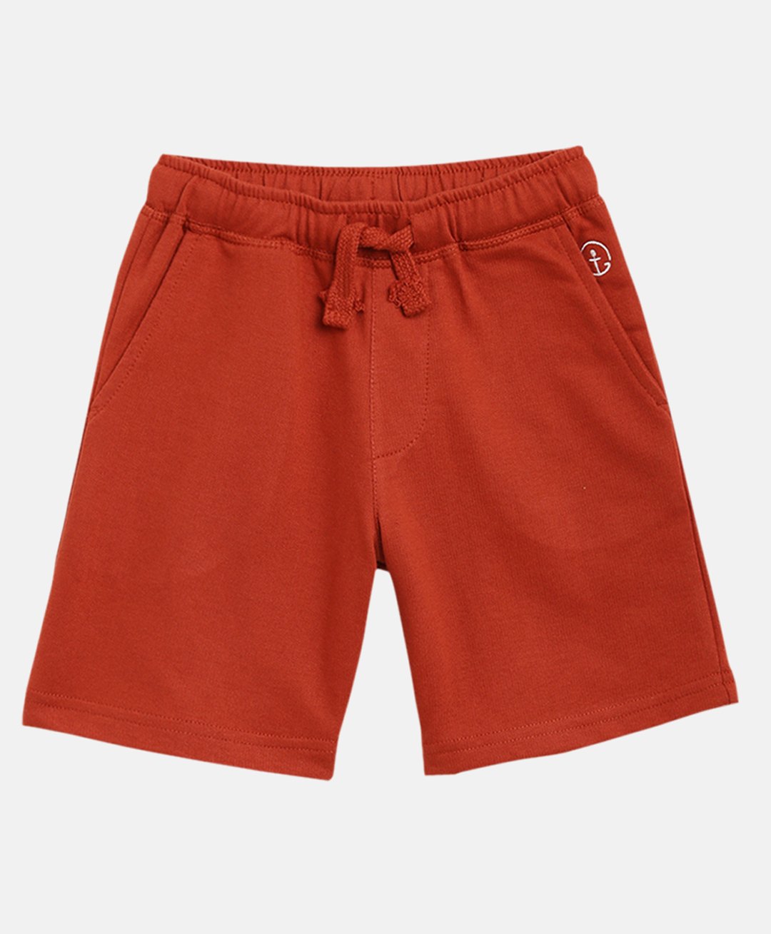 Campana 100% Cotton Terry  Solid Shorts - Rust Orange-picture-26