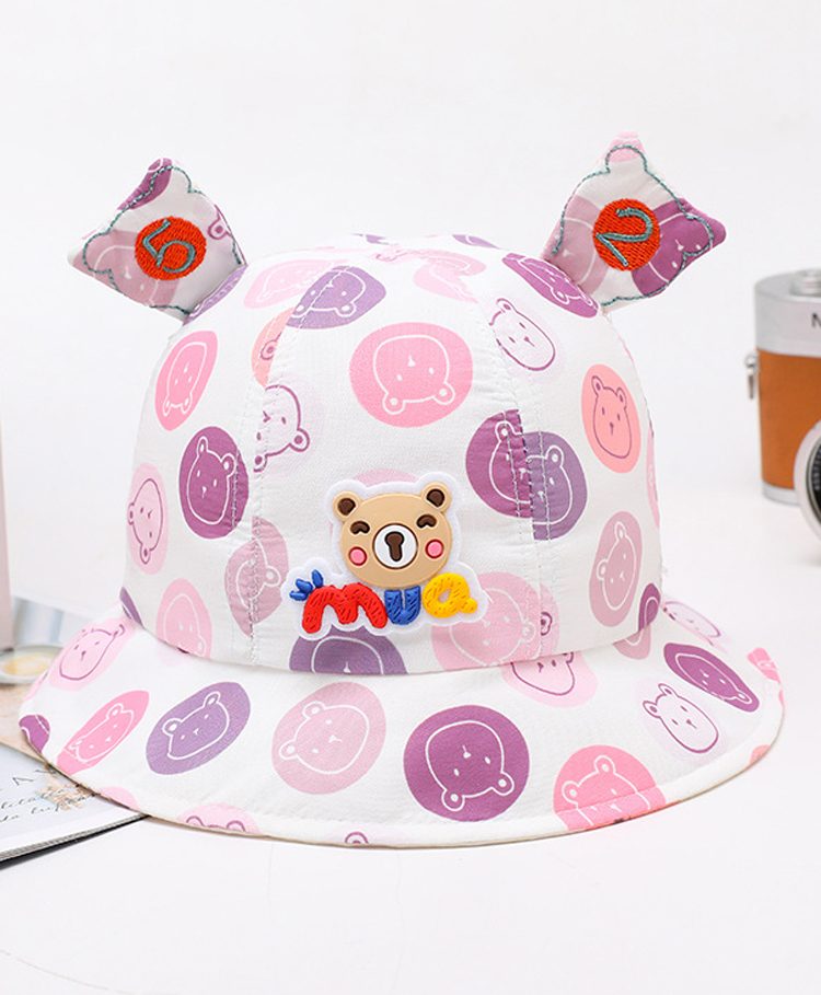 Babymoon Cotton Animal Detailed Cap -  Purple-picture-28