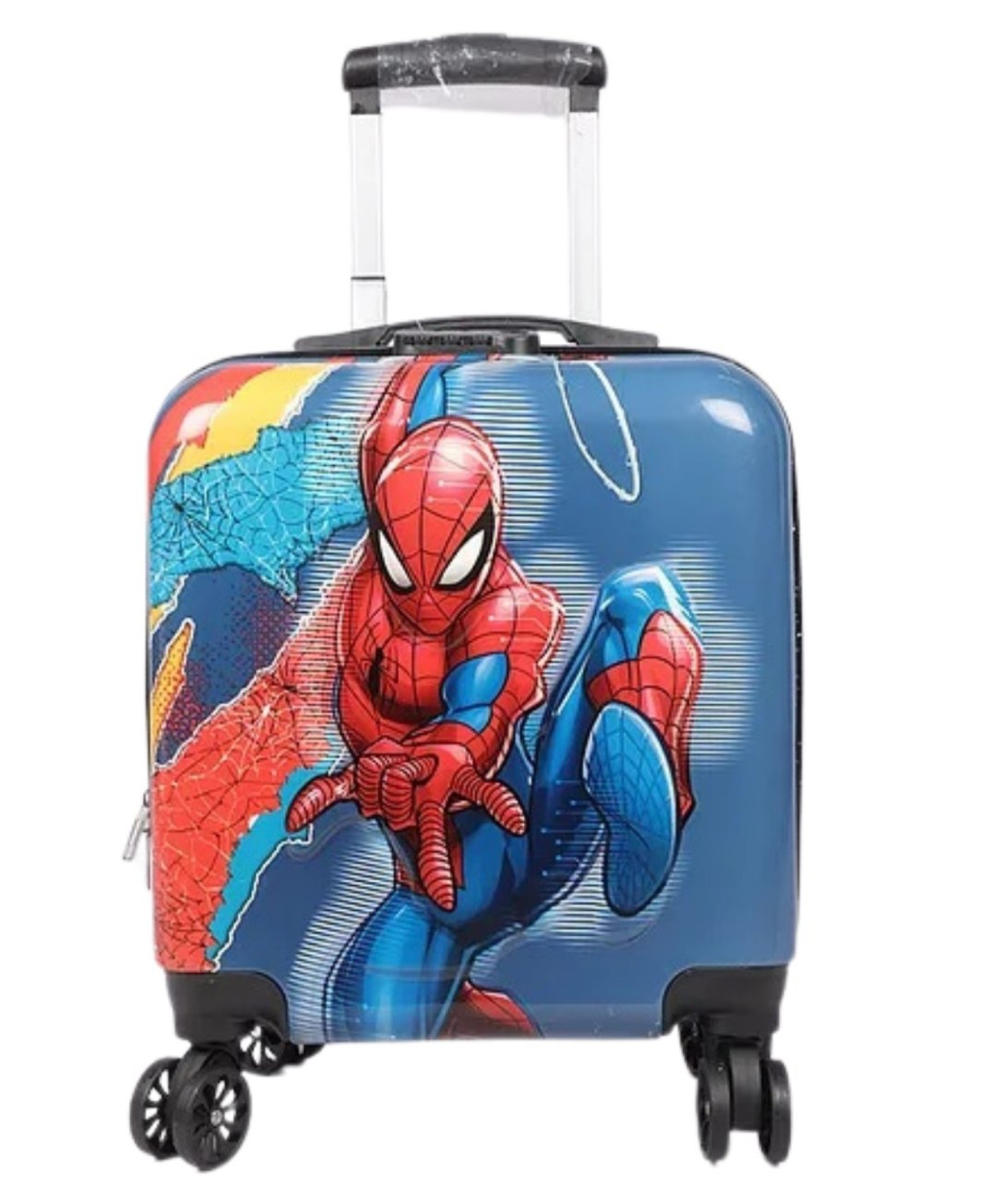 Zikku Kids Travel Trolley Bag, Hard Polycarbonate Case, Light Weight, 360 Degree Wheeling System, Suitcase for Kids- Spider Man-image-40