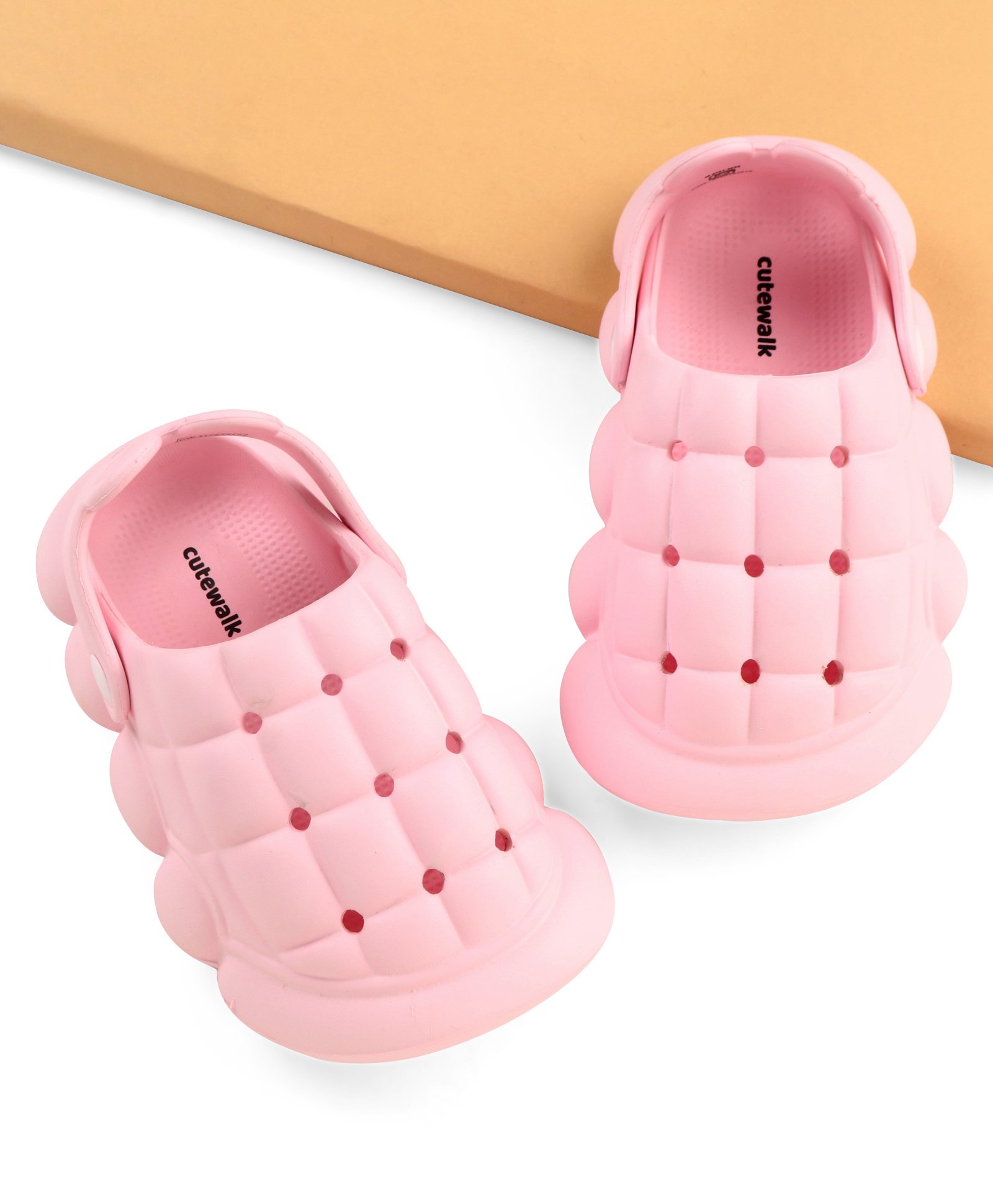Cute Walk by Babyhug Clogs with Back Strap Closure - Pink-picture-18