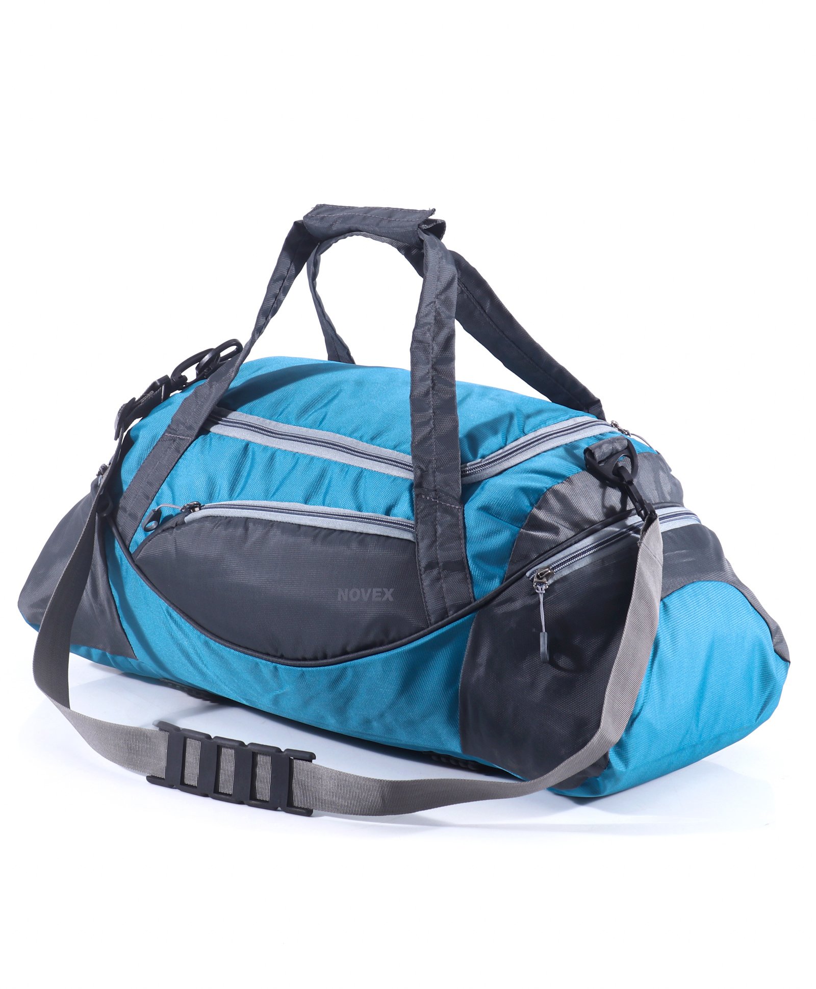 fab n funky Multipurpose Travel Duffle Bag with 4 Compartments - Aqua Blue-picture-13