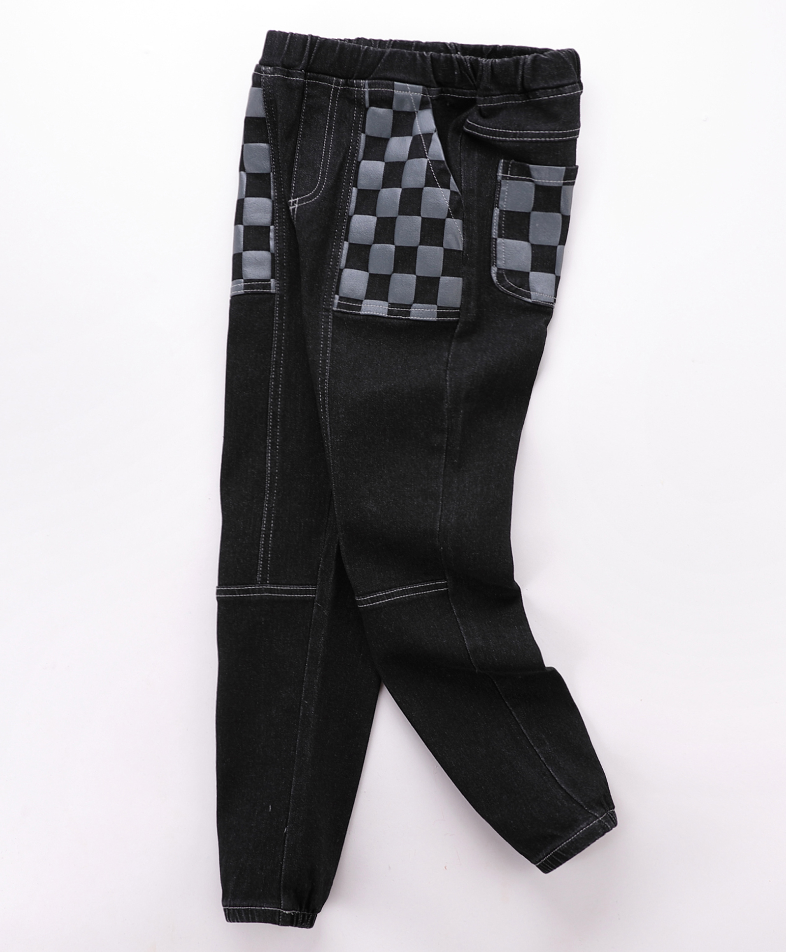 Kookie Kids Full Length Denim Jeans - Black-image-1
