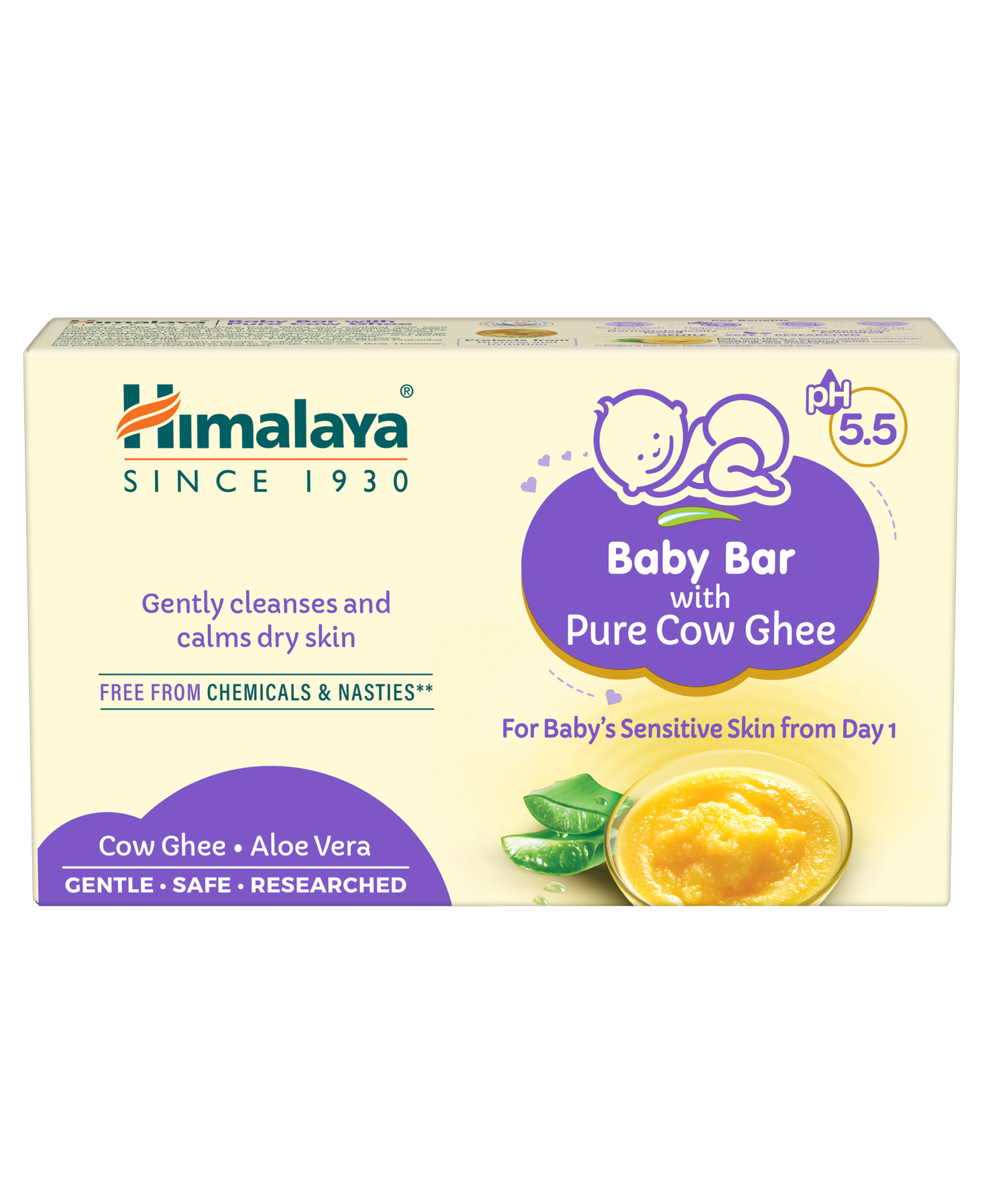 Himalaya Babycare Ghee Baby Bar with Pure Cow Ghee - 75 g-picture-25